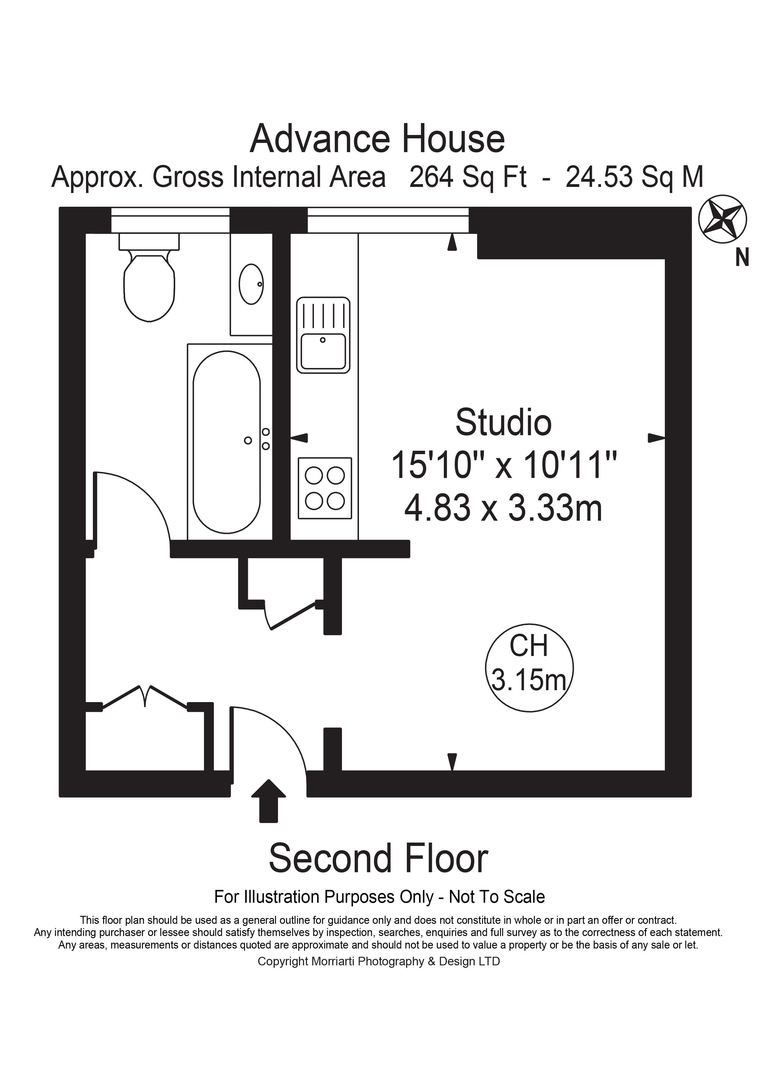 Flat 25,, Advance House, London floorplan