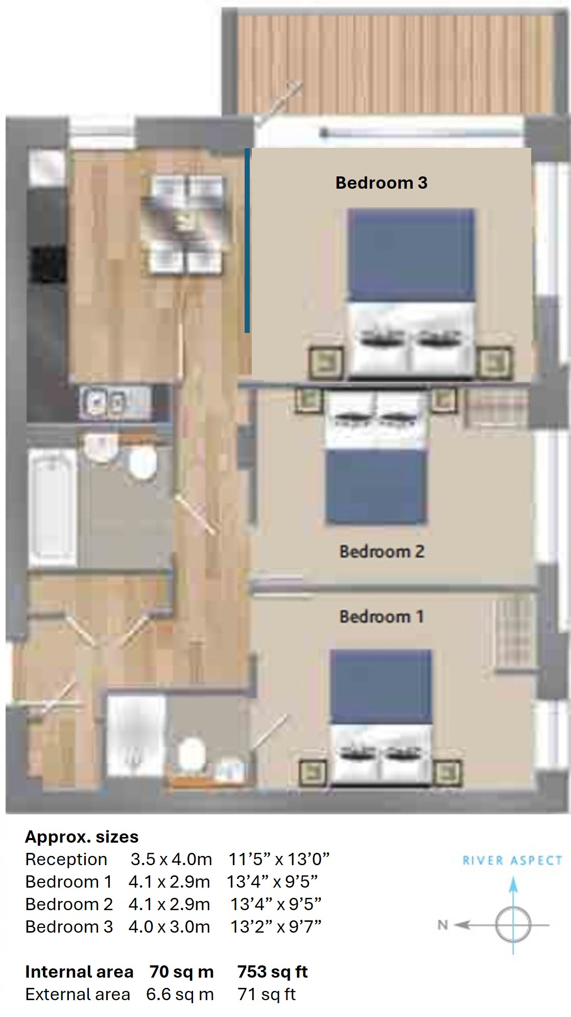 Bawley Court, 1 Magellan Boulevard, London floorplan