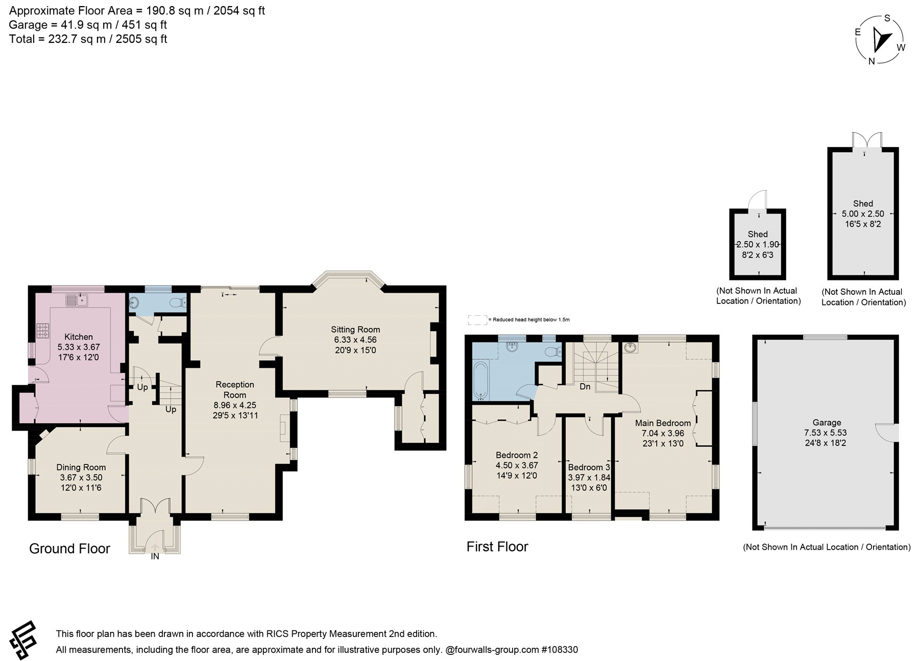 Heathermede,, Sandy Down, Lymington floorplan