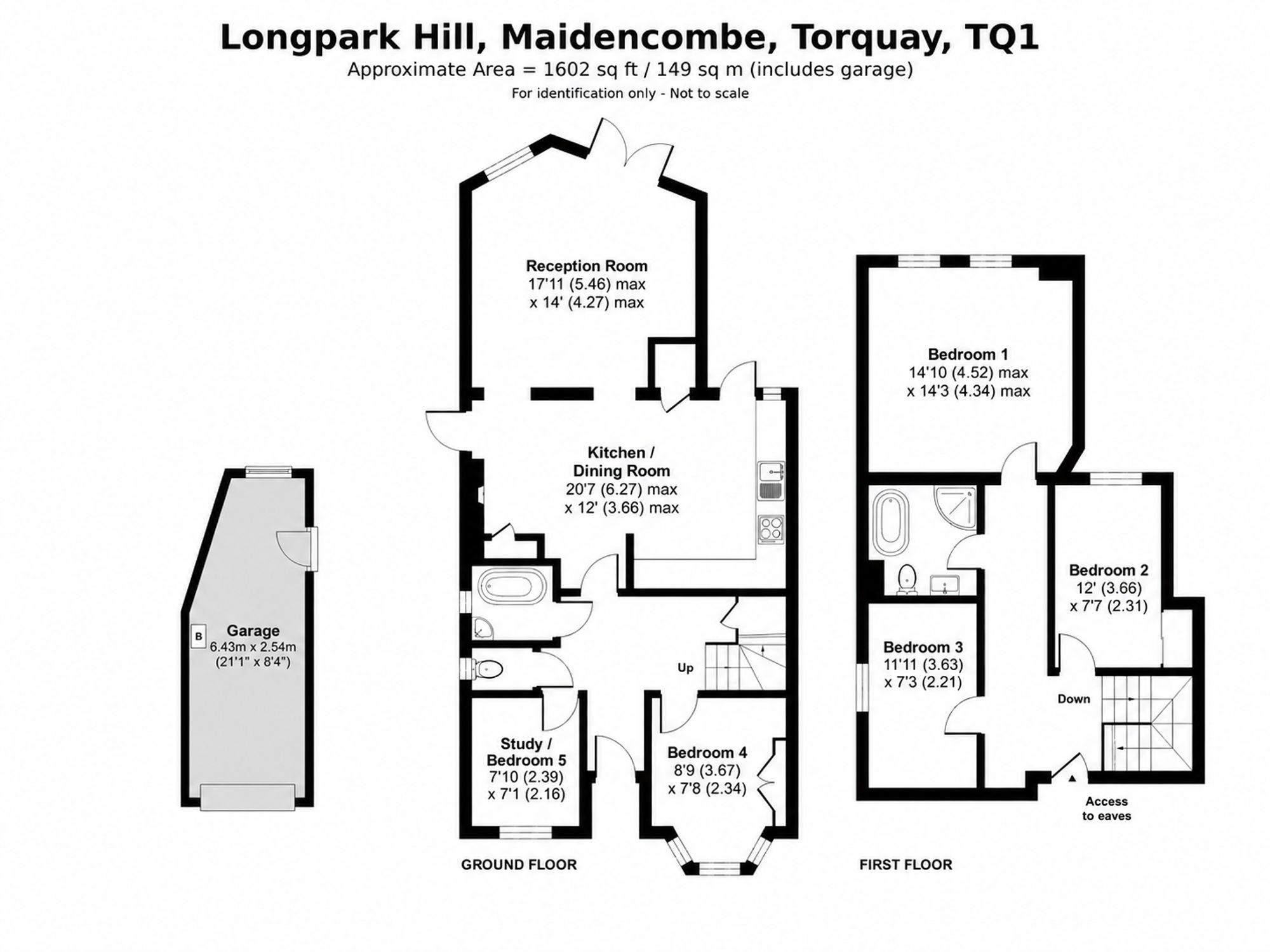 9, Longpark Hill, Torquay floorplan
