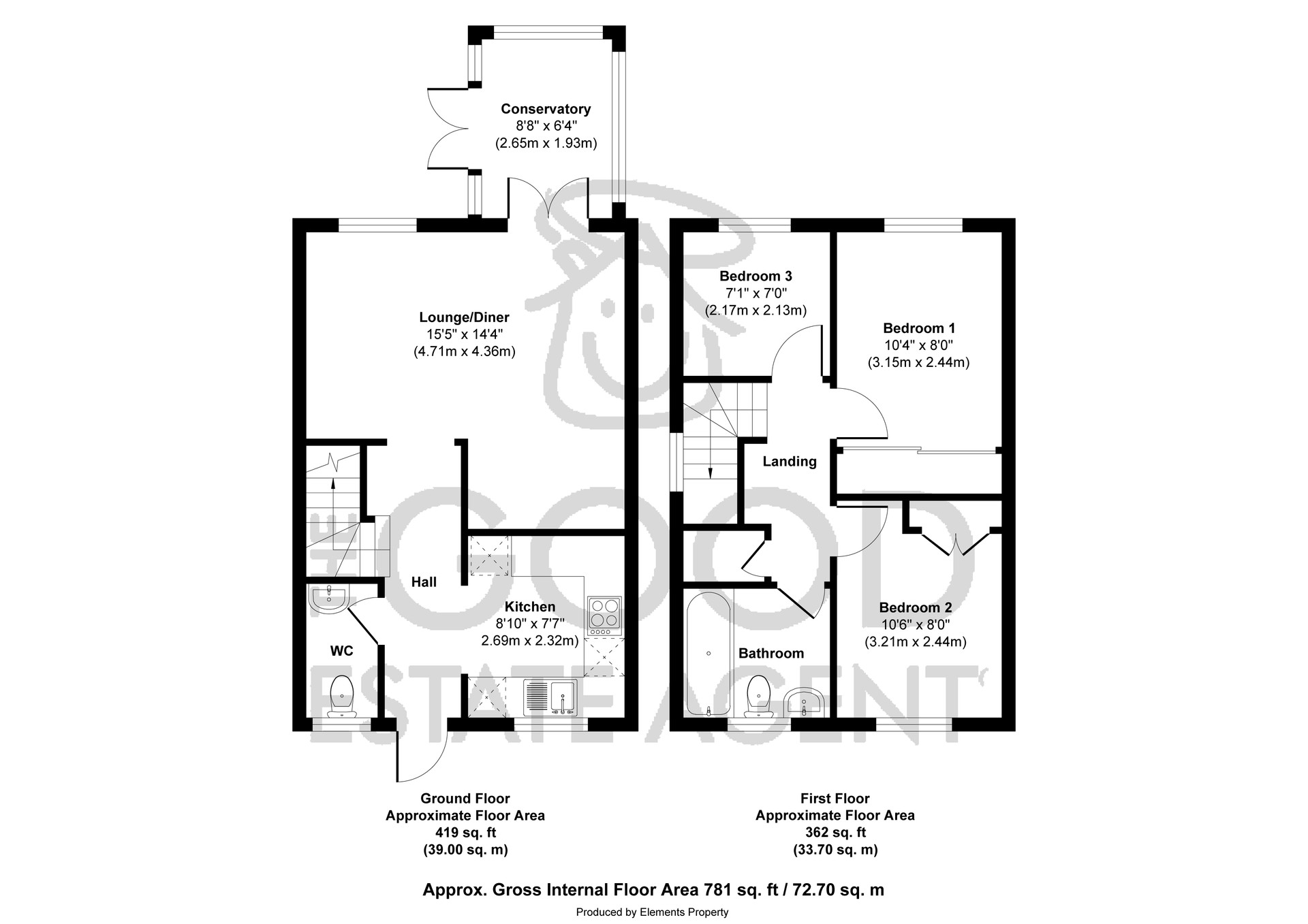 23, Lester Way, Littleport floorplan