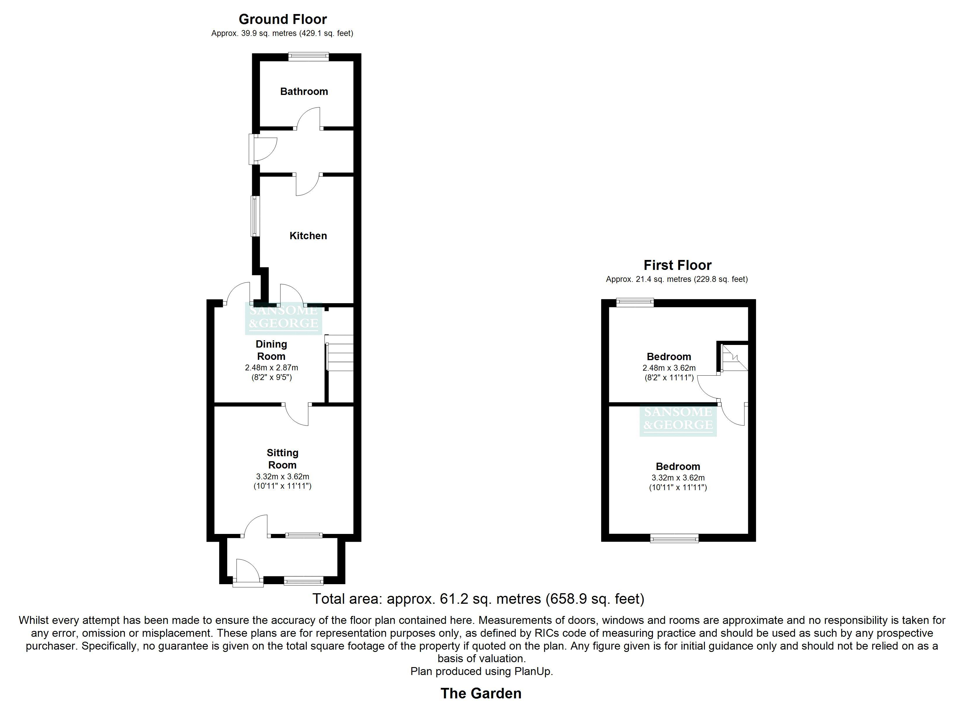 2 Bedrooms Terraced house for sale in The Garden, Swindon SN2