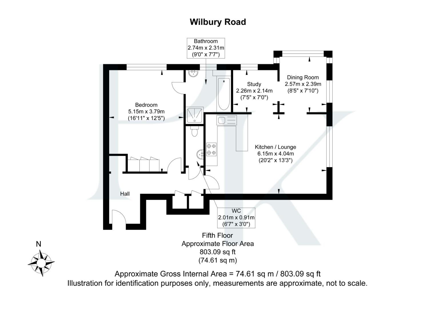 5 Wilbury Lodge, 42 Wilbury Road,, Hove floorplan