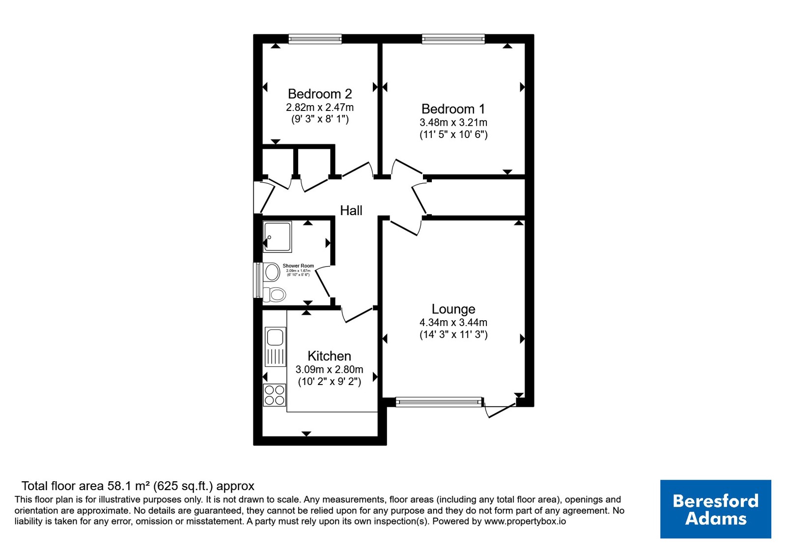 93, Llanelian Road, Colwyn Bay floorplan