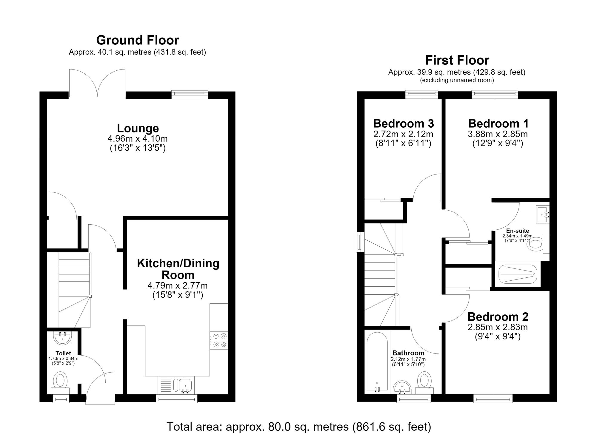 14 Lambert Way, Royston floorplan
