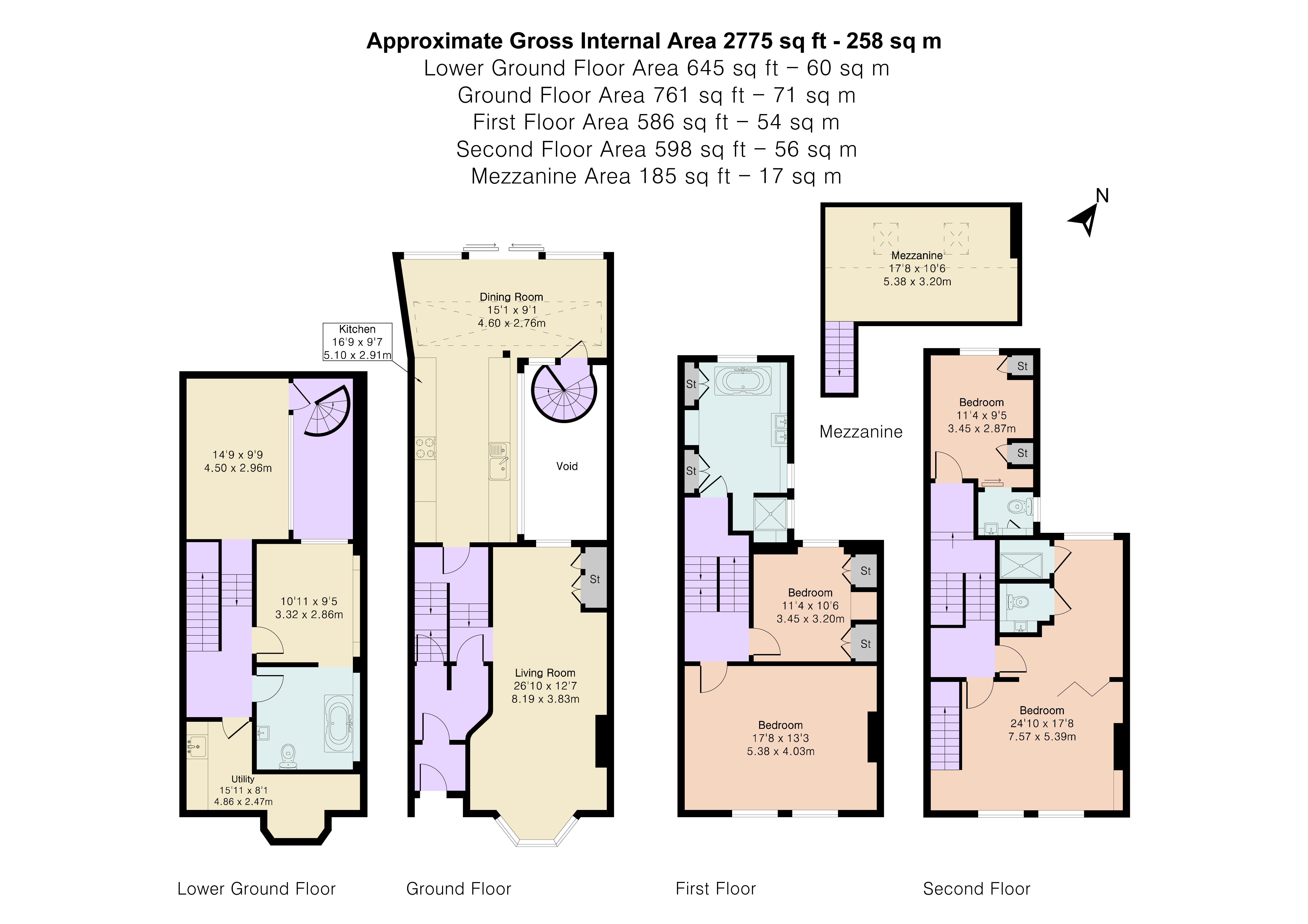 84, Gore Road, London floorplan