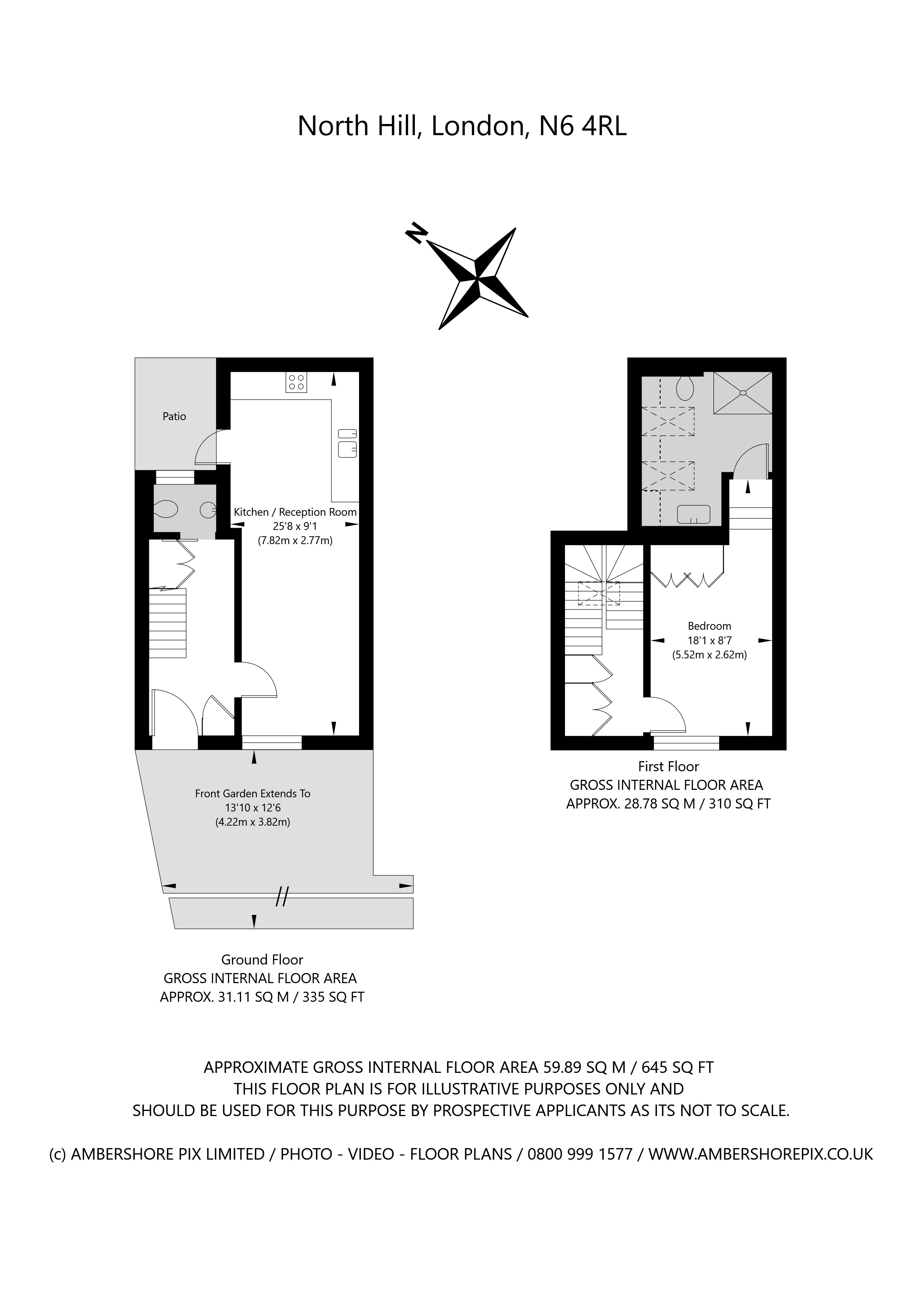 90, North Hill, Highgate floorplan