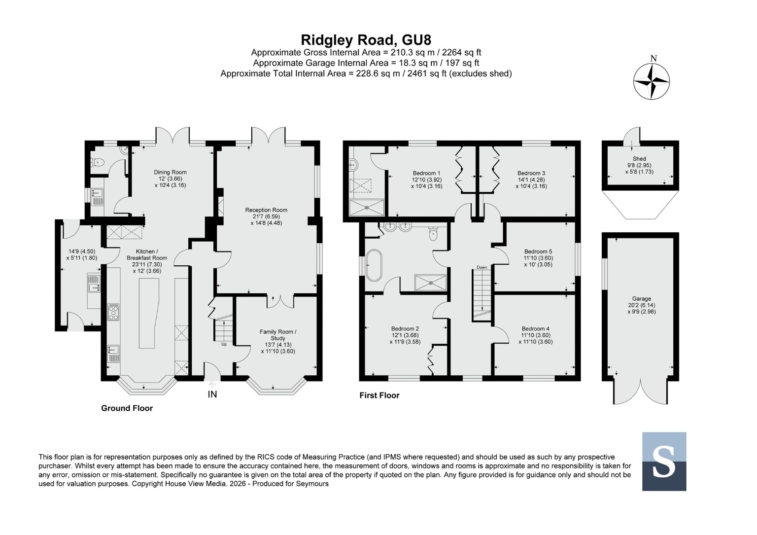 Rowans,, Ridgley Road, Godalming floorplan
