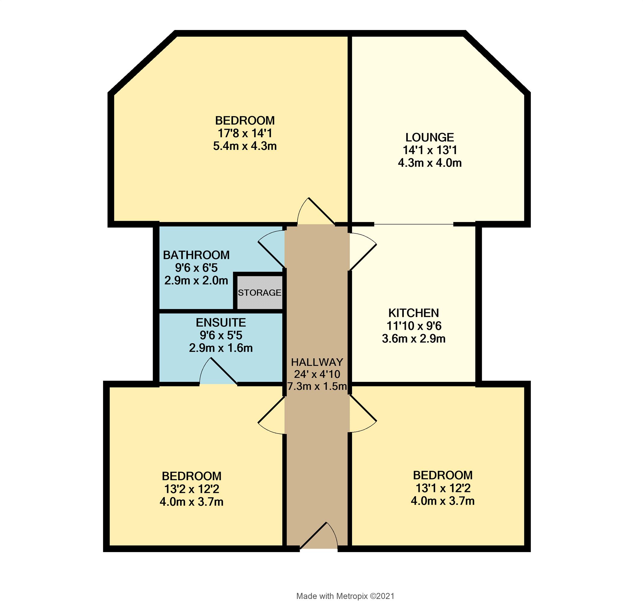 Flat 24,, Elmwood Lodge, Didsbury floorplan
