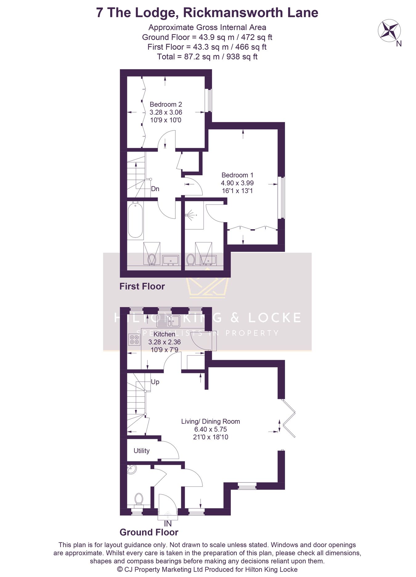7 The Lodge, Rickmansworth Road, Uxbridge floorplan