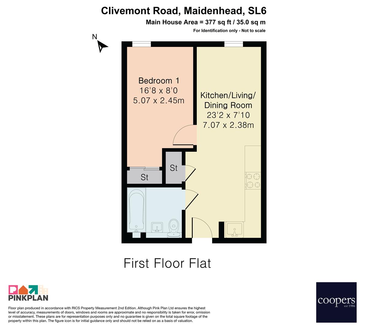 Apartment 61, St. James House, Clivemont Road, Maidenhead floorplan