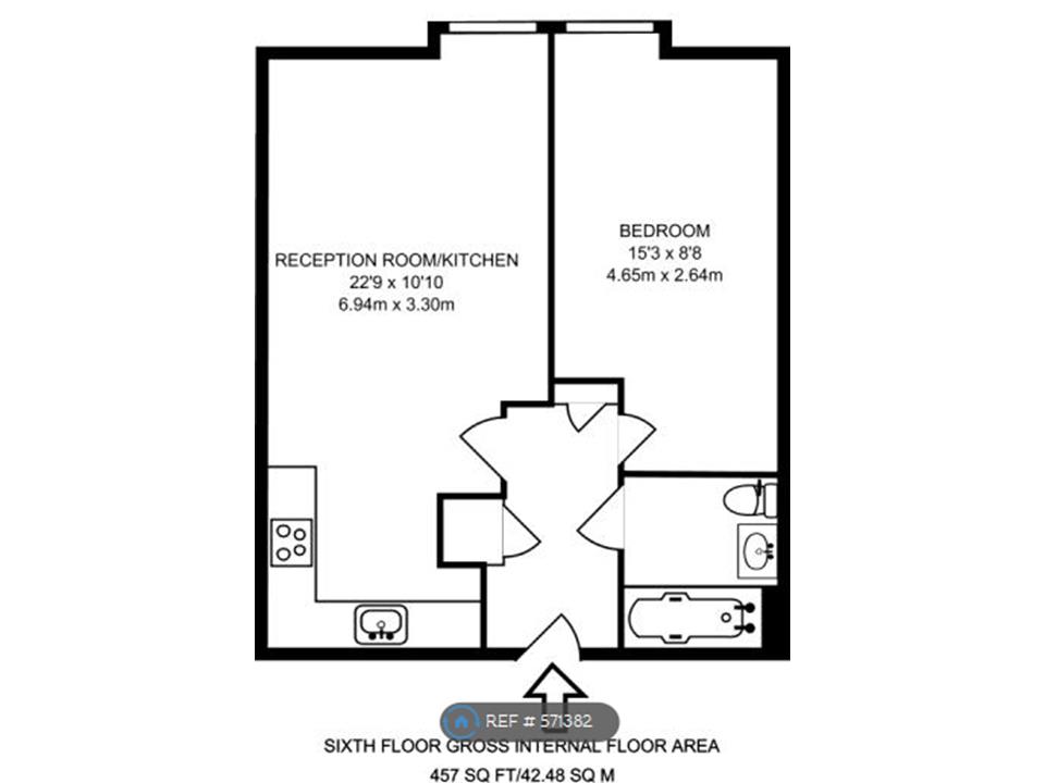 1 Bedrooms Flat to rent in Trentham Court, London W3