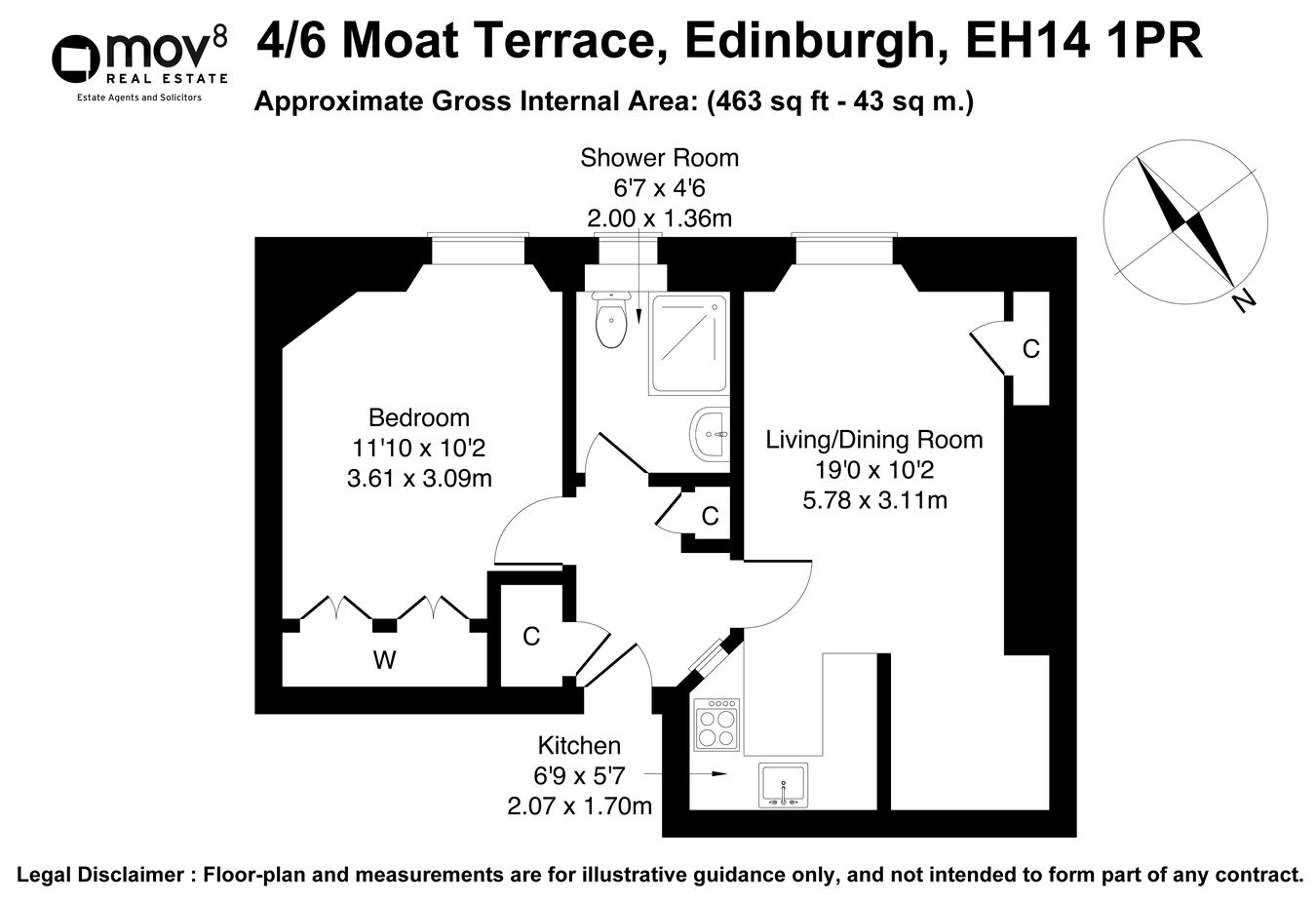 4/6, Moat Terrace, Edinburgh floorplan