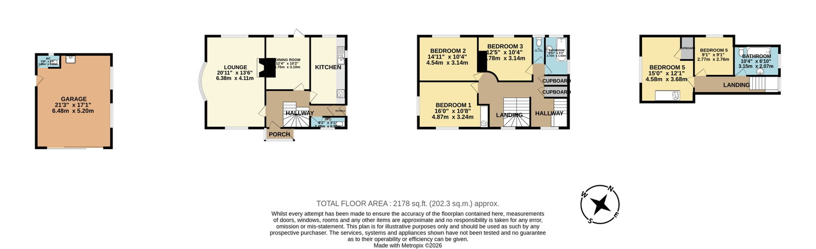 The White House, Green Lane, Yelverton floorplan