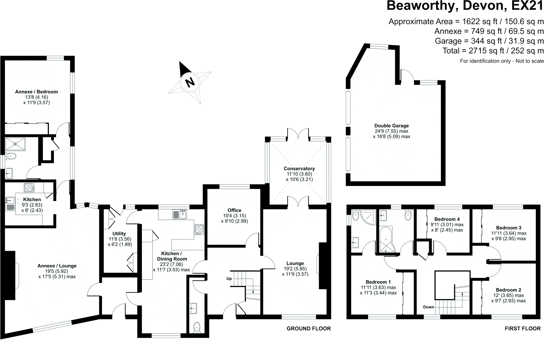 Witsend,, Shebbear, Devon floorplan