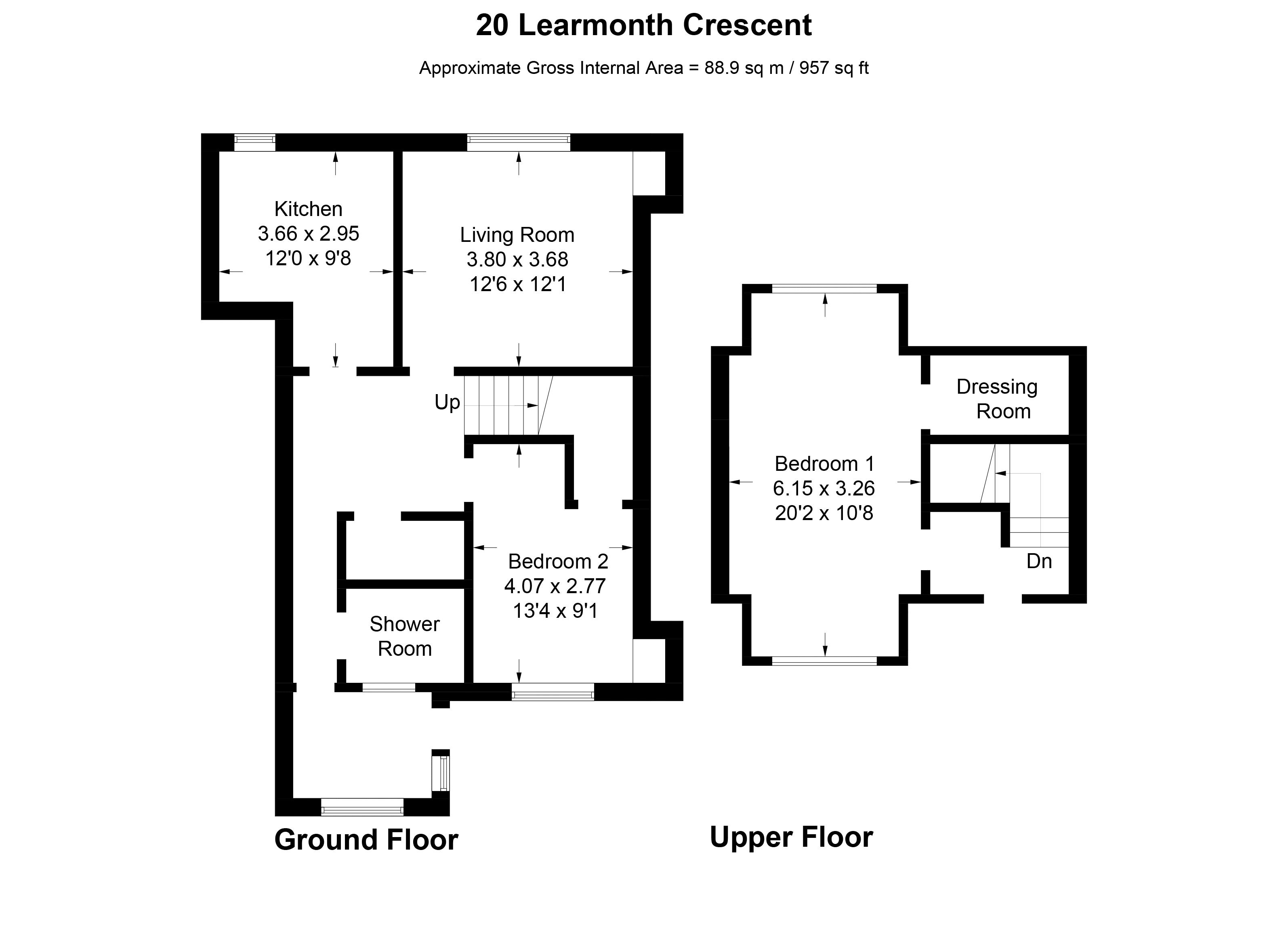 2 Bedrooms Flat for sale in Learmonth Crescent, West Calder EH55
