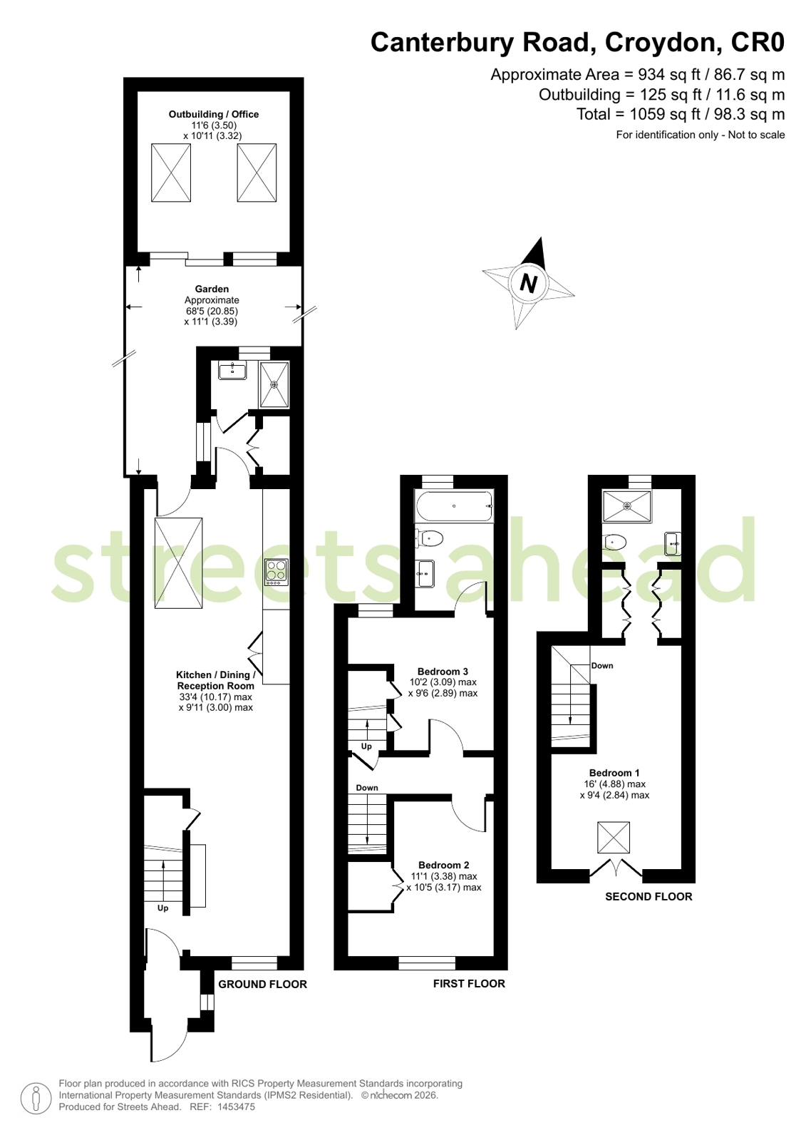 144, Canterbury Road, Croydon floorplan
