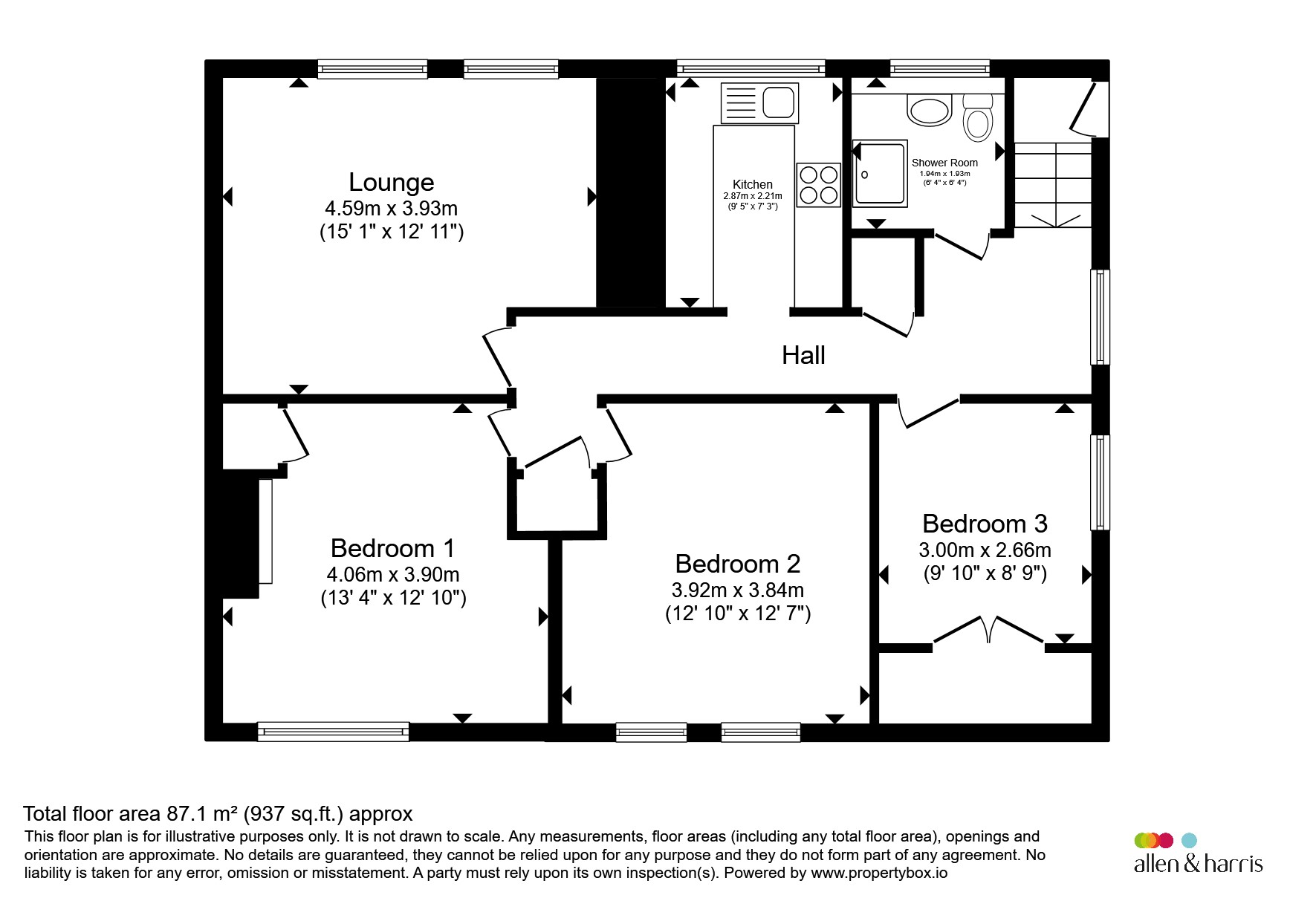 133, Erradale Street, GLASGOW floorplan