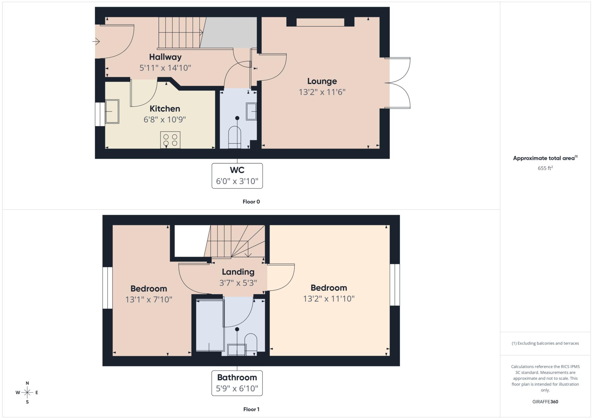 13, Piper Drive, Coatbridge floorplan
