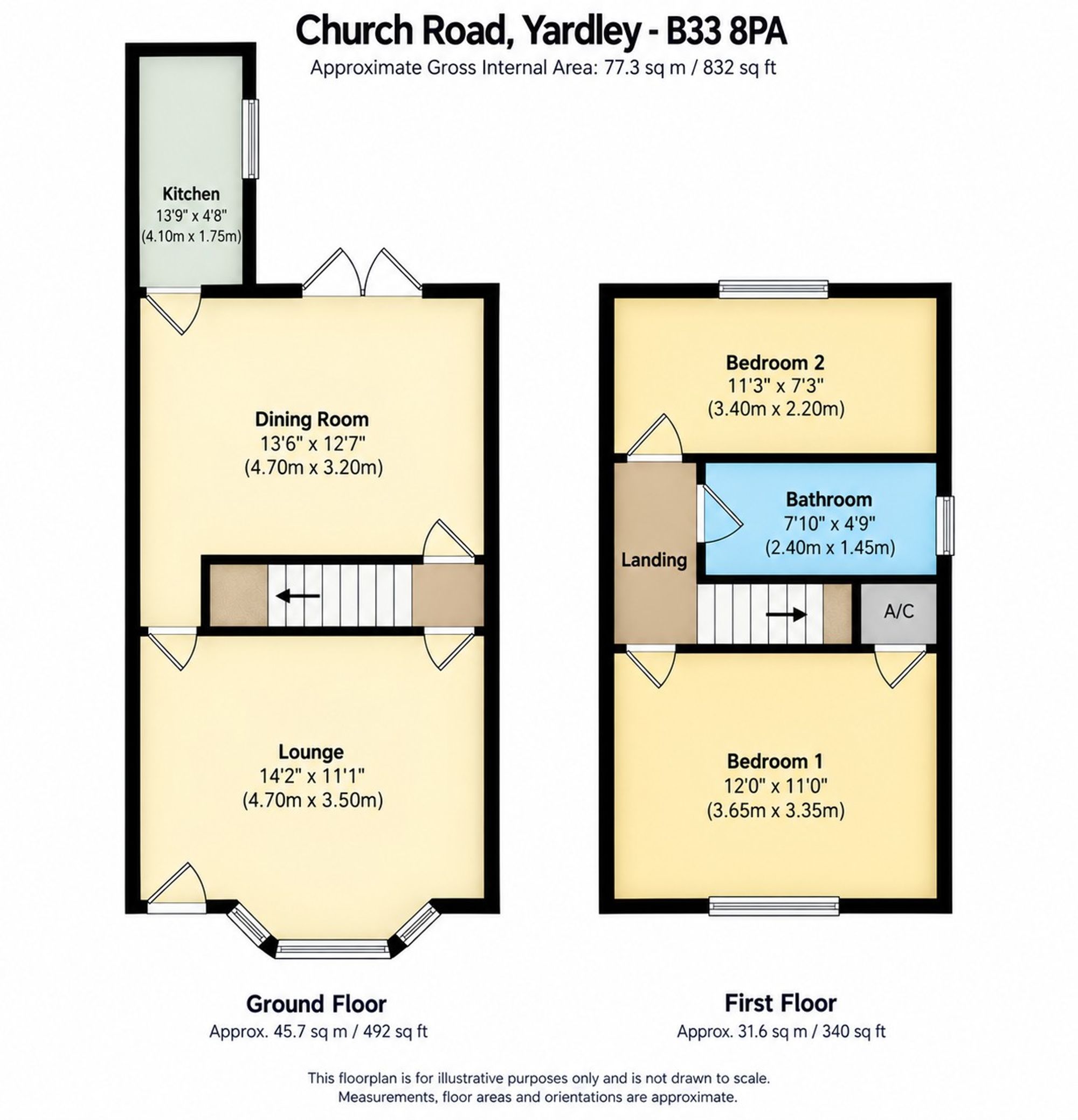 437 Church Road, Birmingham floorplan