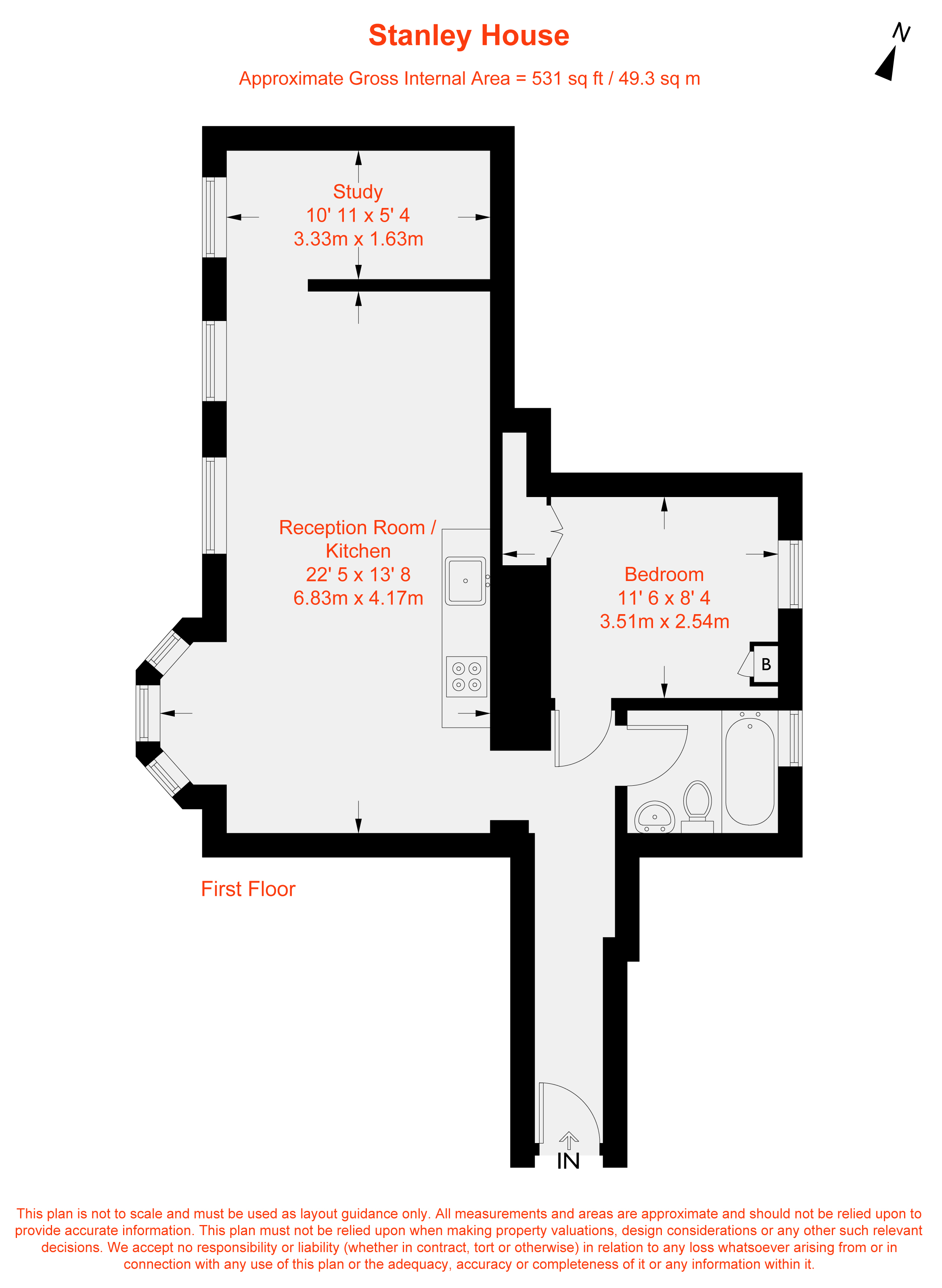 8 Stanley House,, Albion Avenue, London floorplan