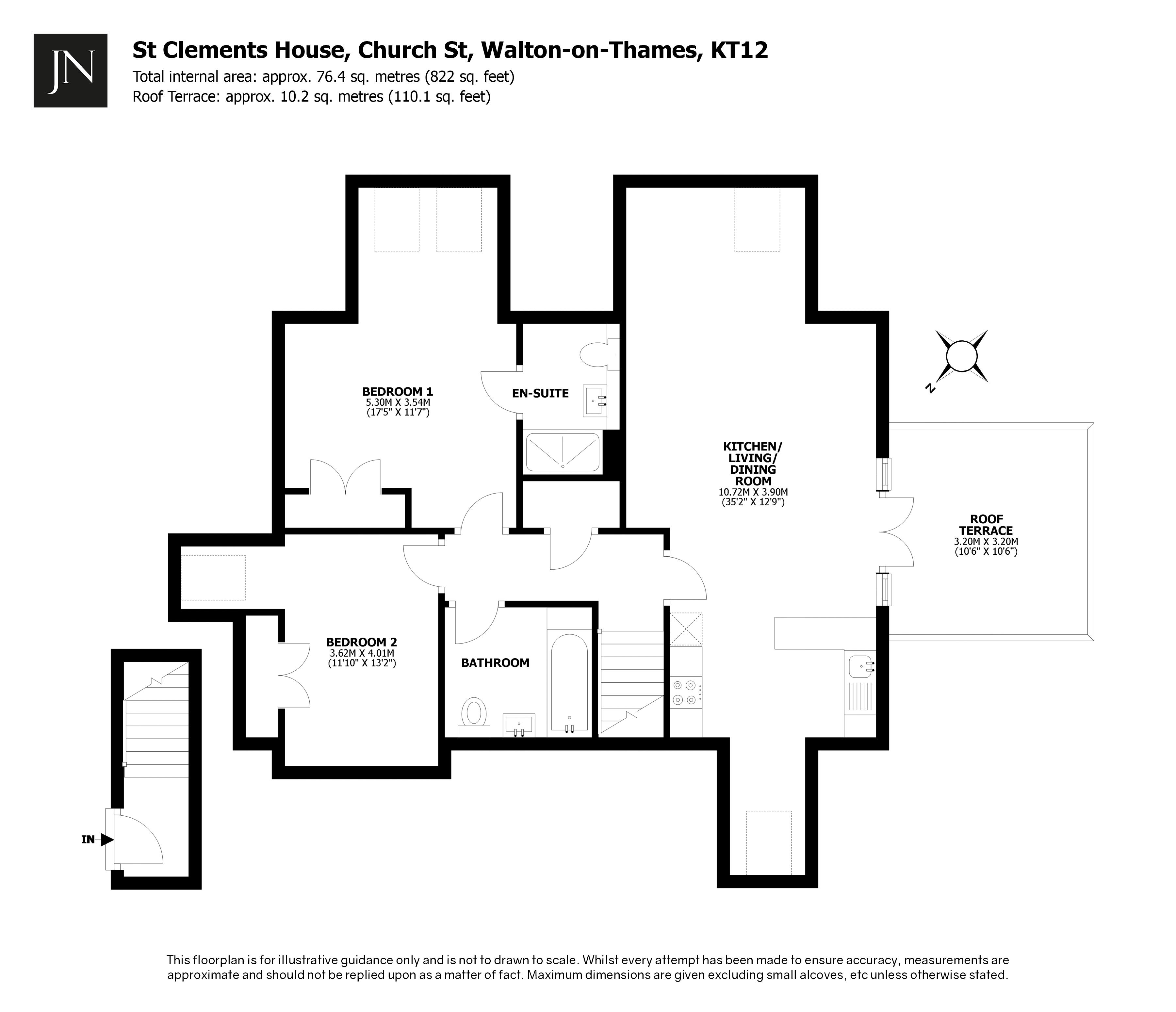28 St Clements House, Church Street, Walton-On-Thames floorplan