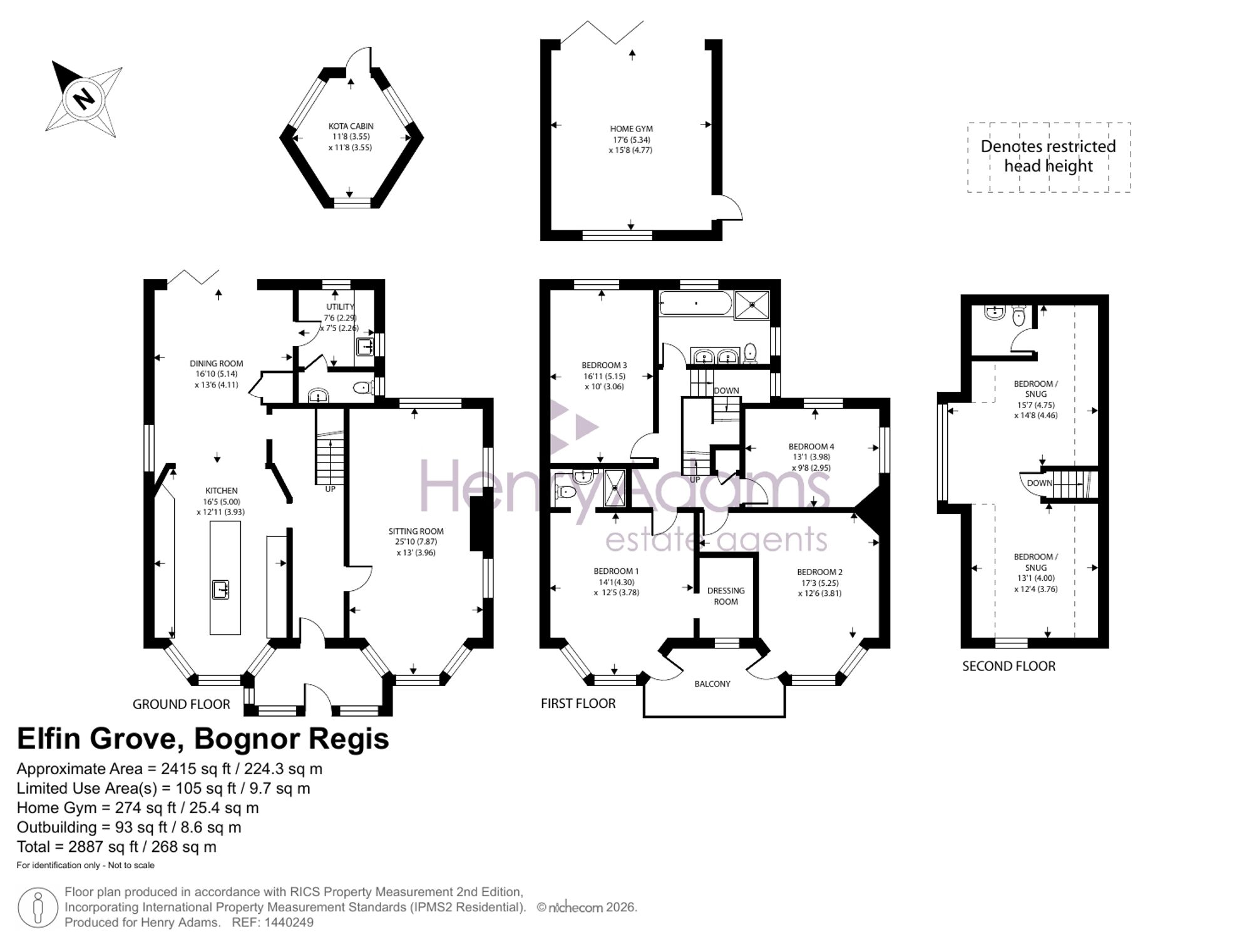 5 Elfin Grove, Bognor Regis floorplan