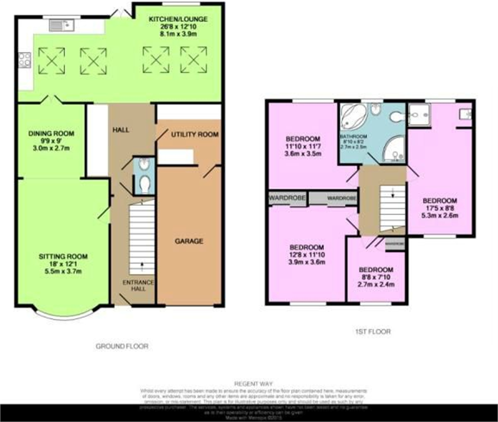 24, Regent Way, Camberley floorplan