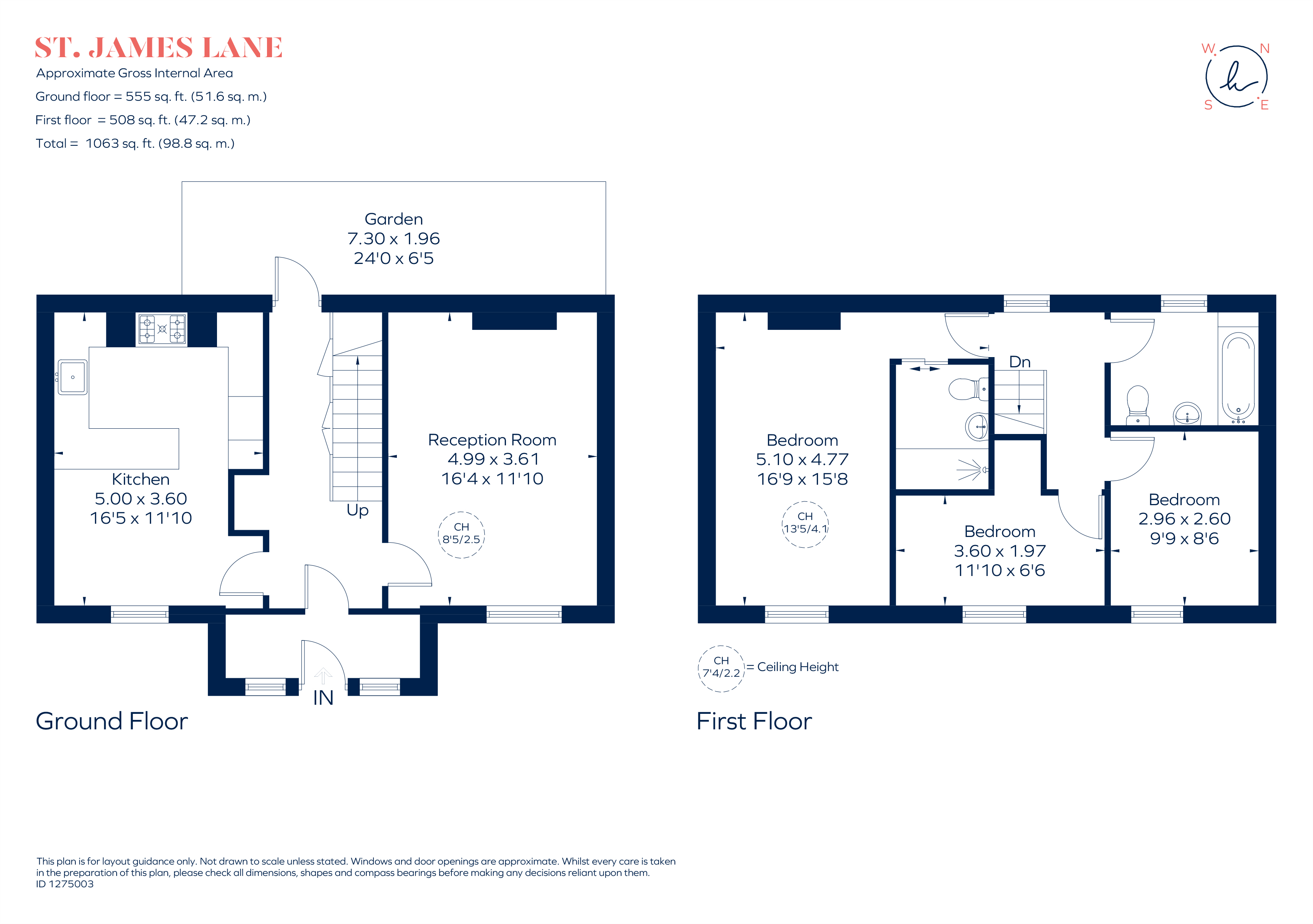 103, St. James Lane, London floorplan