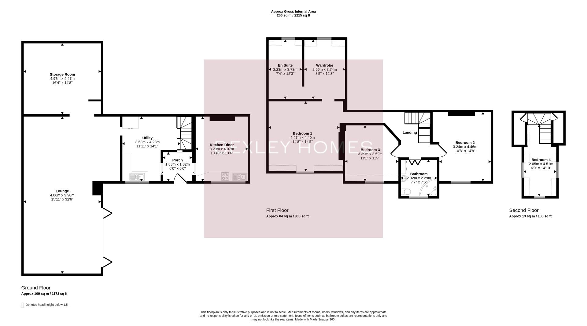 14, Lower Park Road, Belvedere floorplan