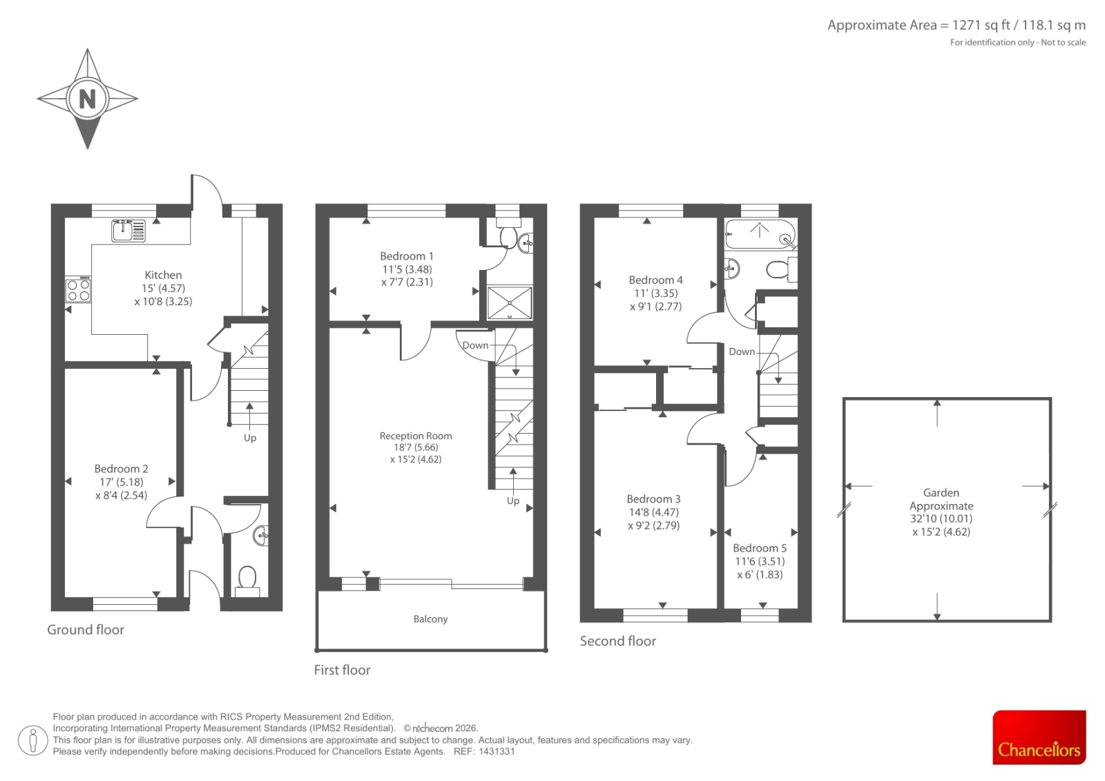 3, Horwood Close, Oxford floorplan