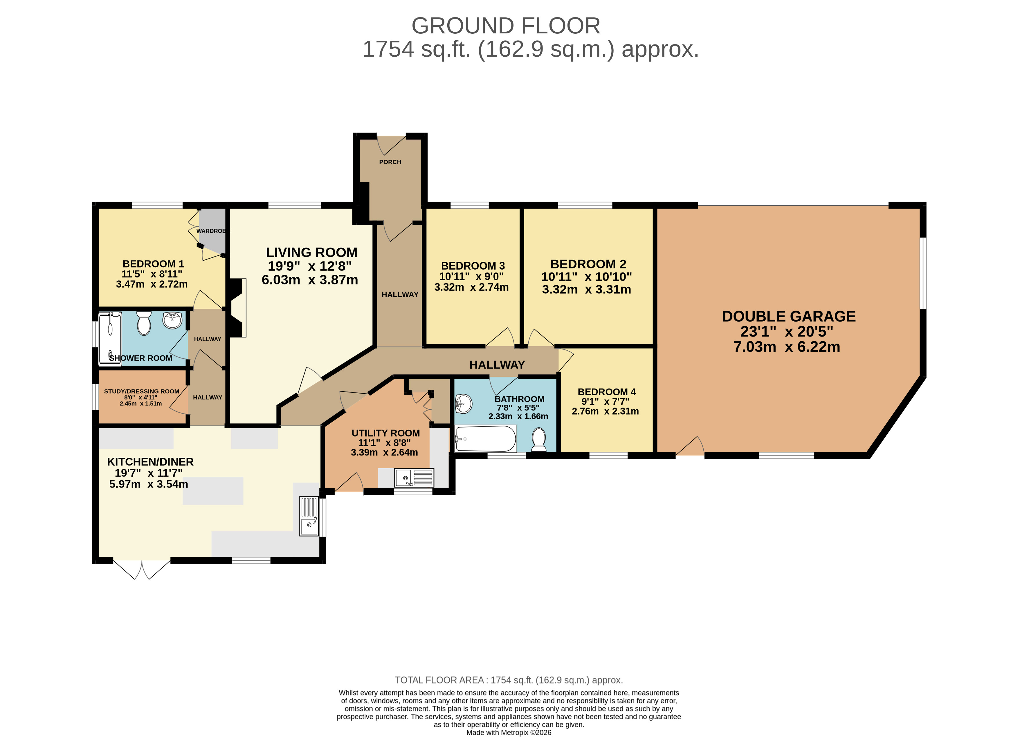 Northmead,, Clawton, Devon floorplan