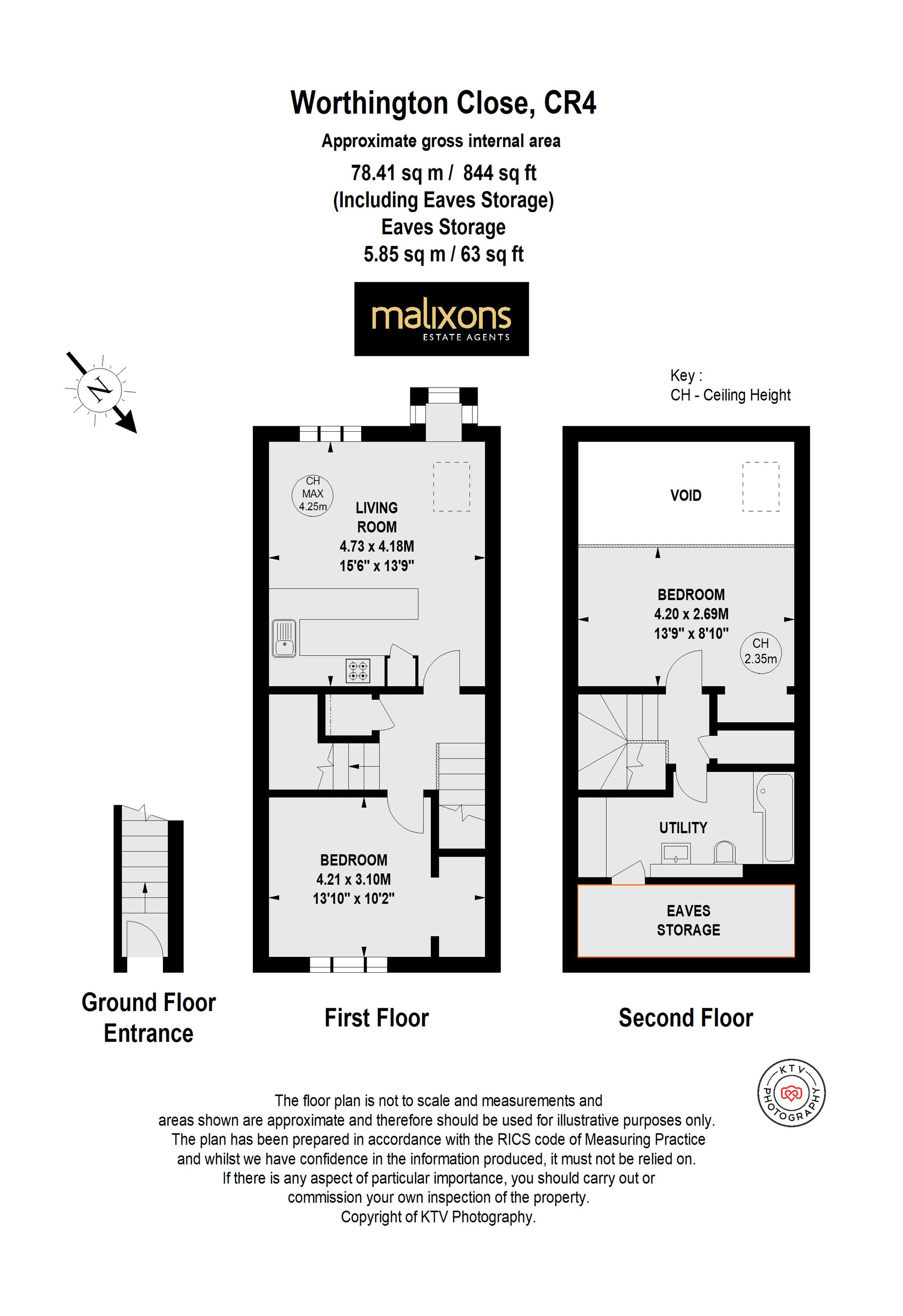 Worthington Close, Mitcham, CR4 floorplan