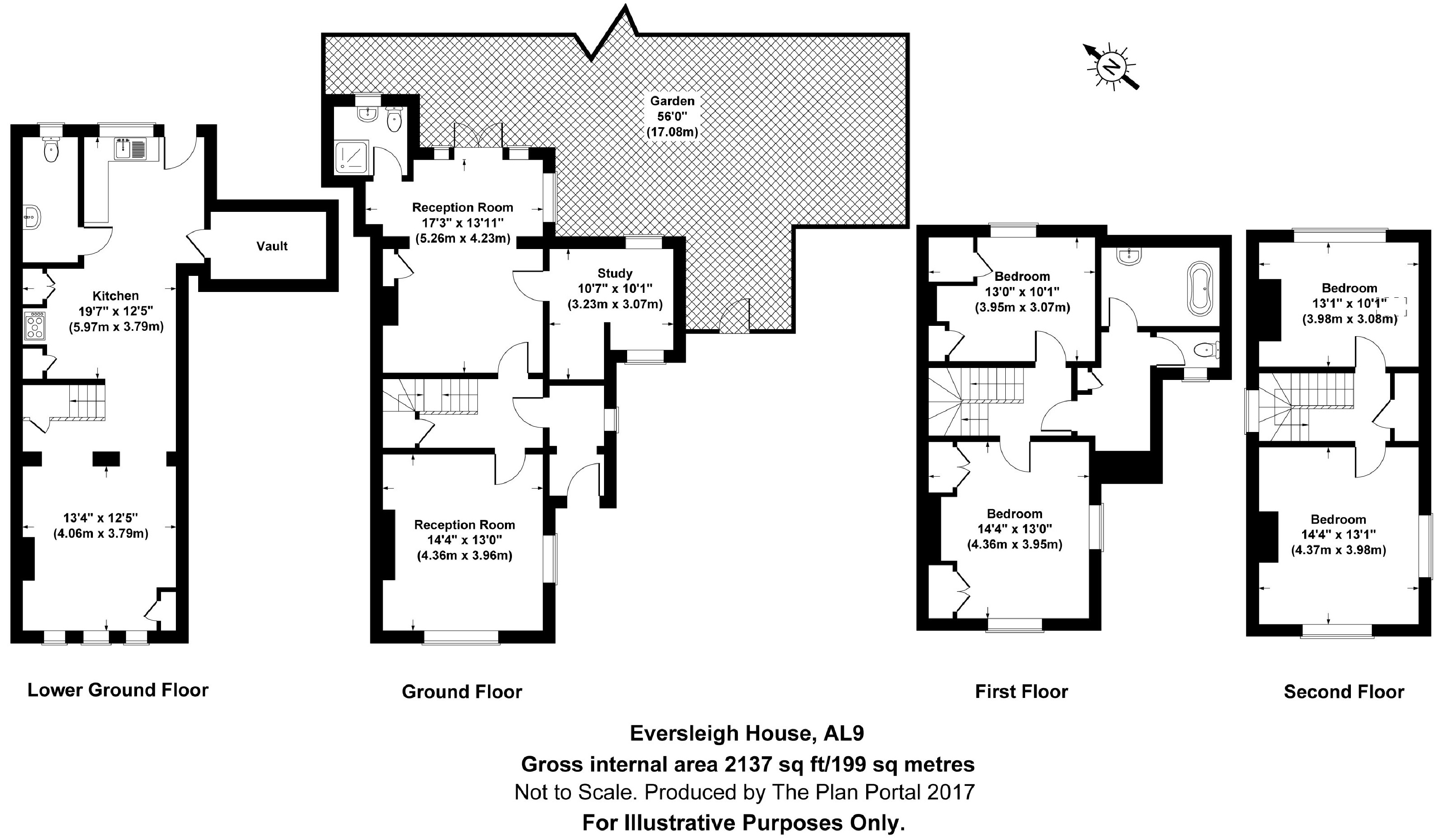 4 Bedrooms Town house for sale in West End Lane, Essendon, Hertfordshire AL9