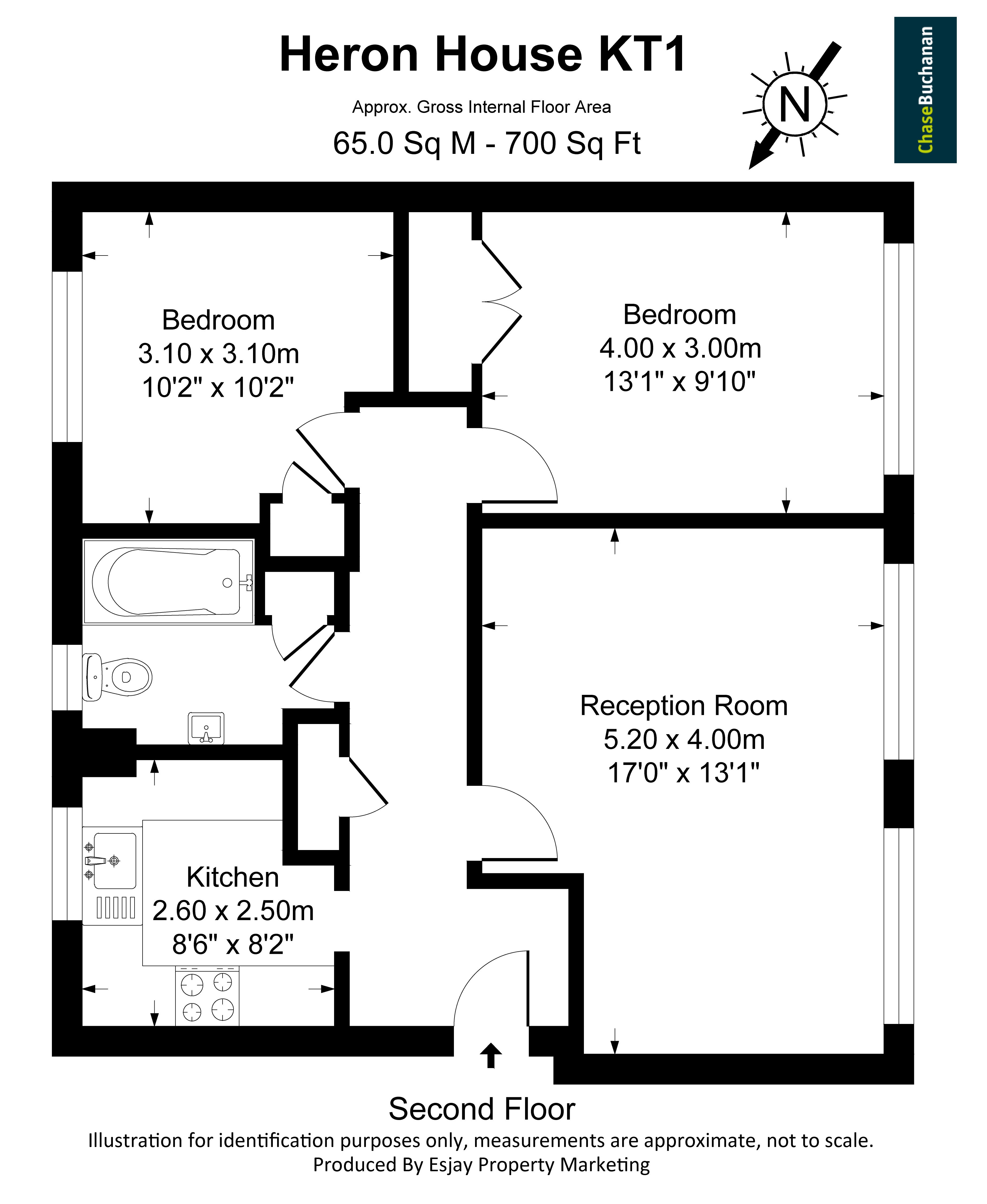 Flat 18 Heron House,, Church Grove, Kingston Upon Thames floorplan