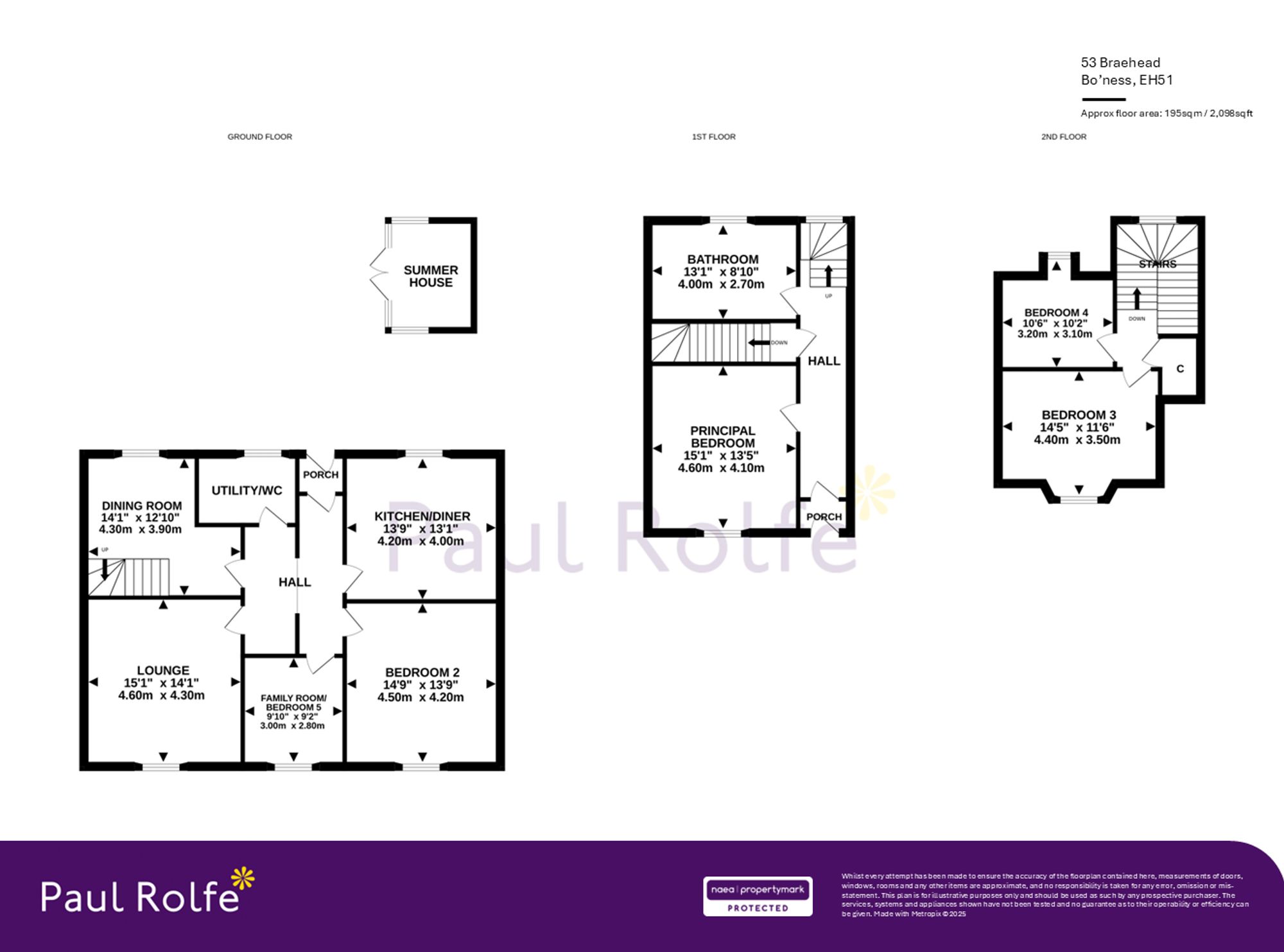 53 Braehead, Bo'ness floorplan