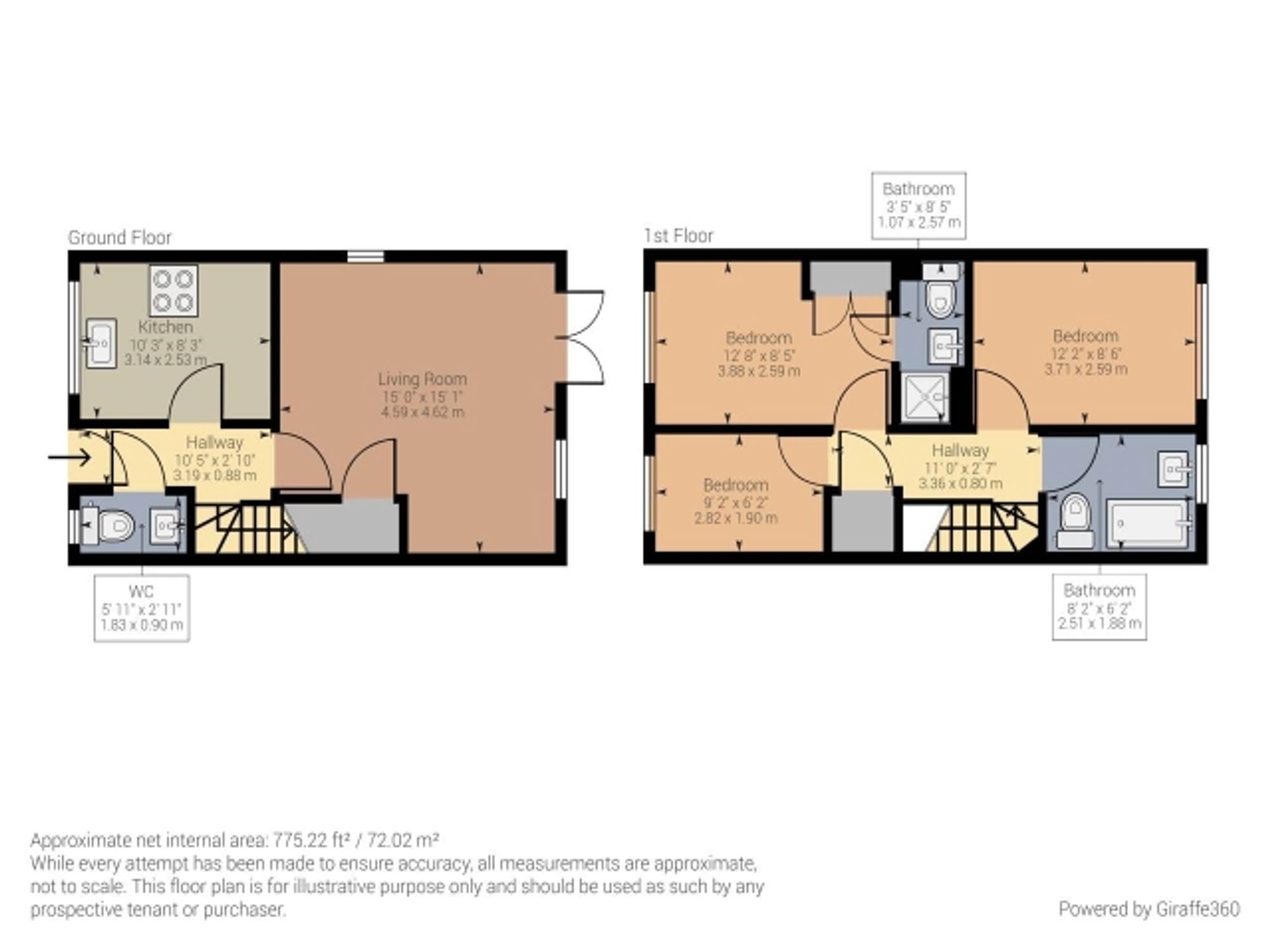 46 Baker Crescent, Dartford floorplan