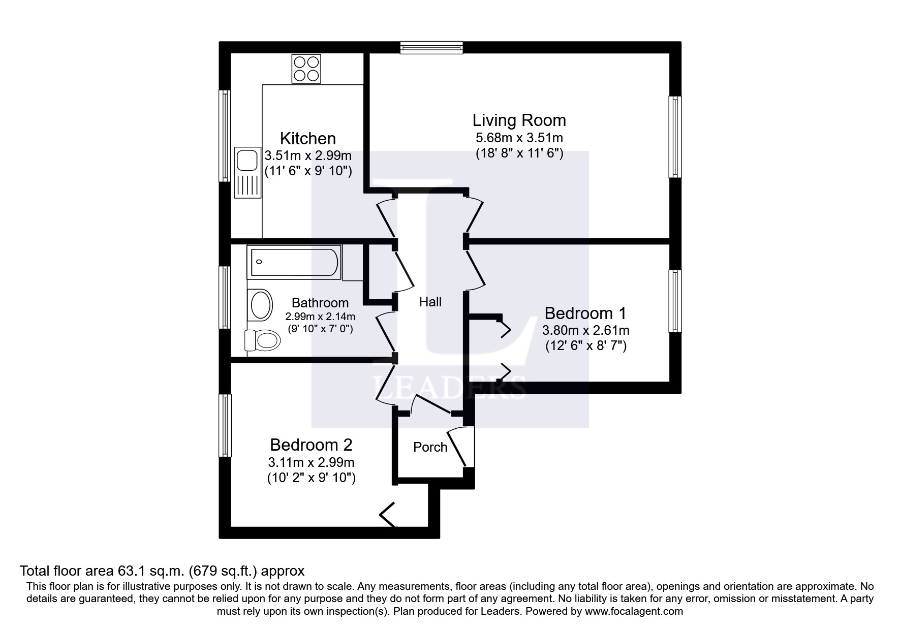 14, Marigold Place, Harlow floorplan