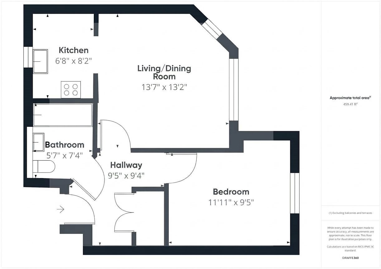 Flat 44,, Park View, Maidenhead floorplan