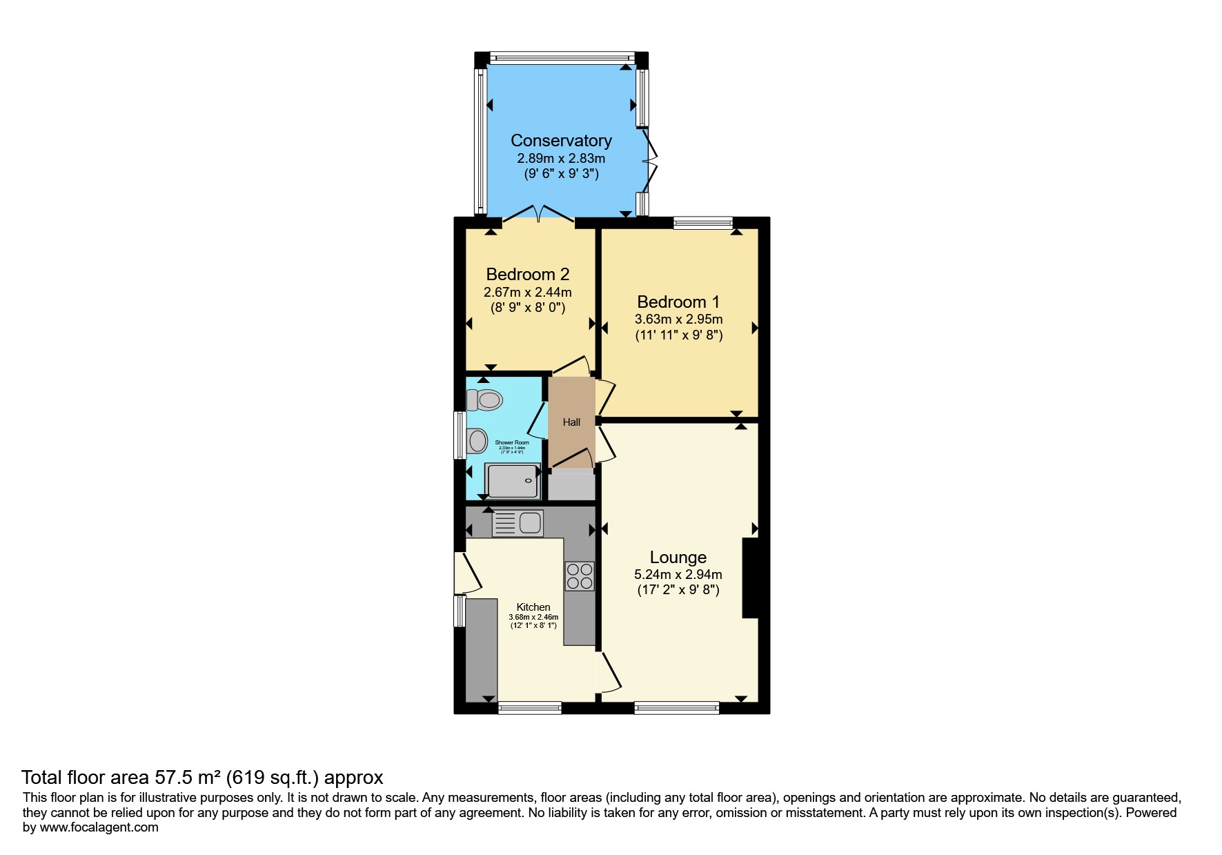 30, Crown Close, Mansfield floorplan