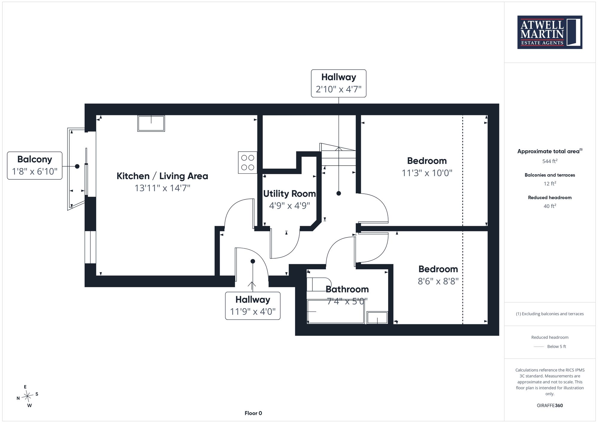 Flat 15, 6 Friars Lane, Plymouth floorplan