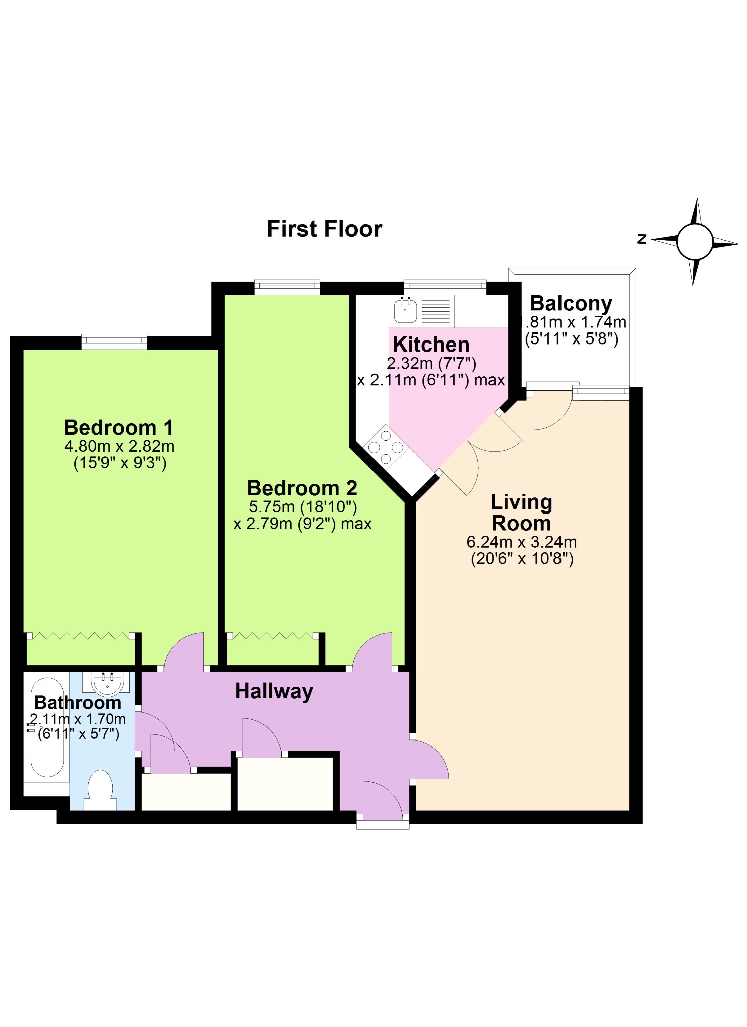 De Moulham Road, Swanage BH19, 2 bedroom flat for sale 62380248