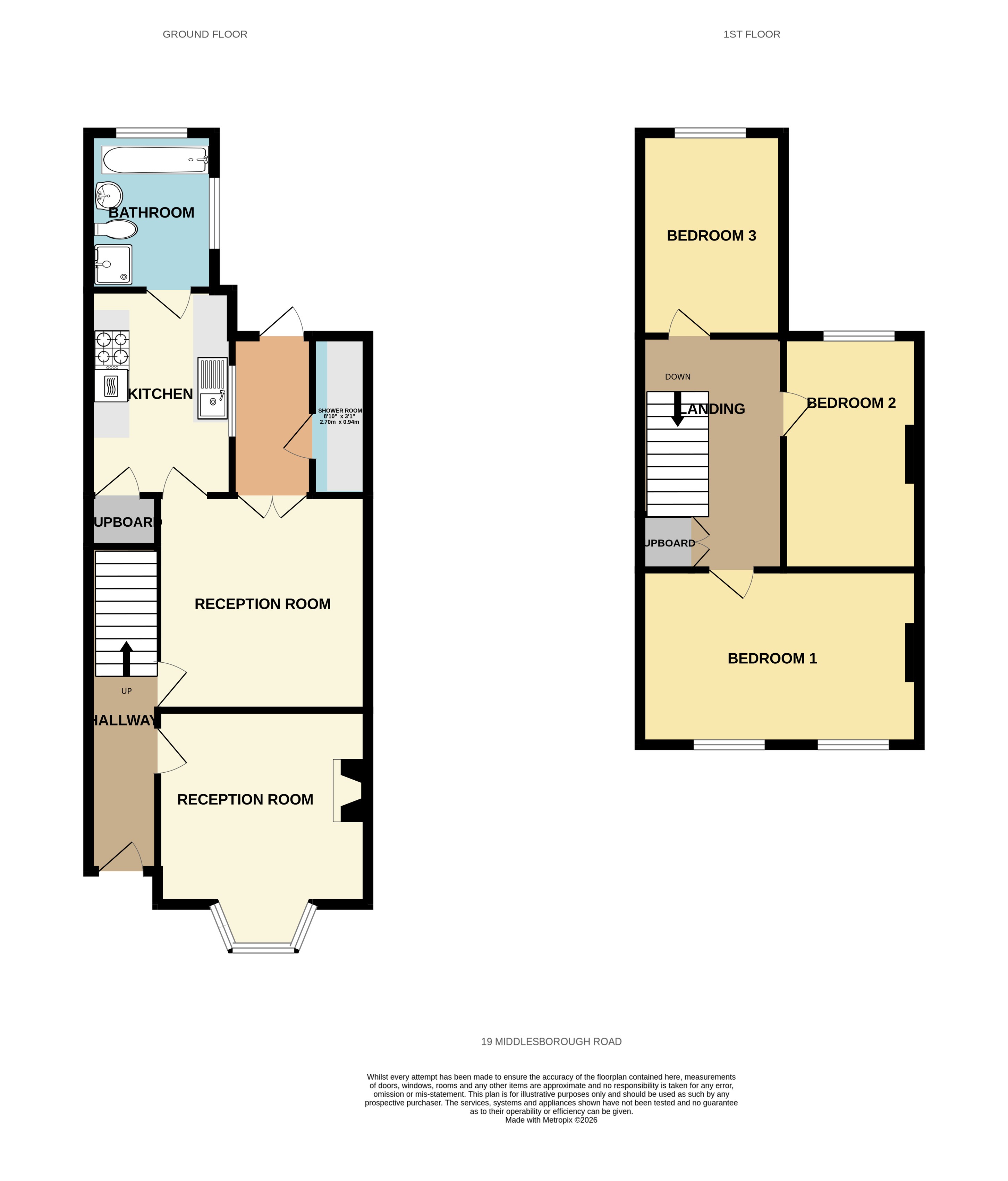 19, Midlesbouough Road, London floorplan