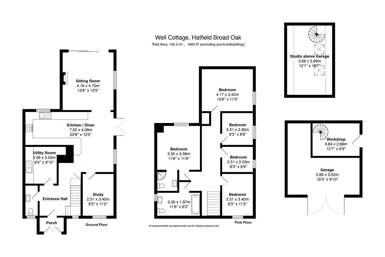 Well Cottage, Broad Street Green, Bishop's Stortford floorplan