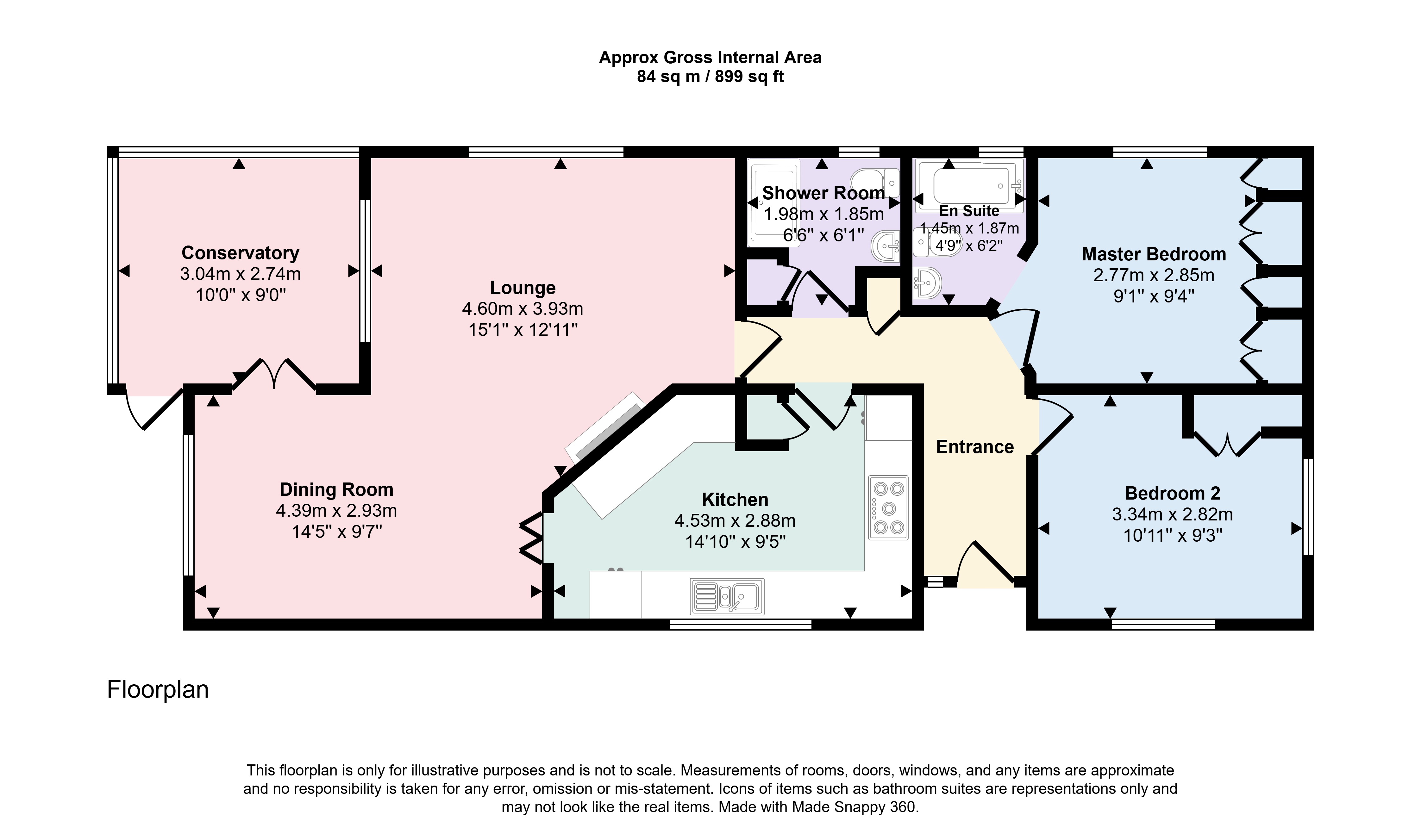 15, Gribbin Way, Cornwall floorplan
