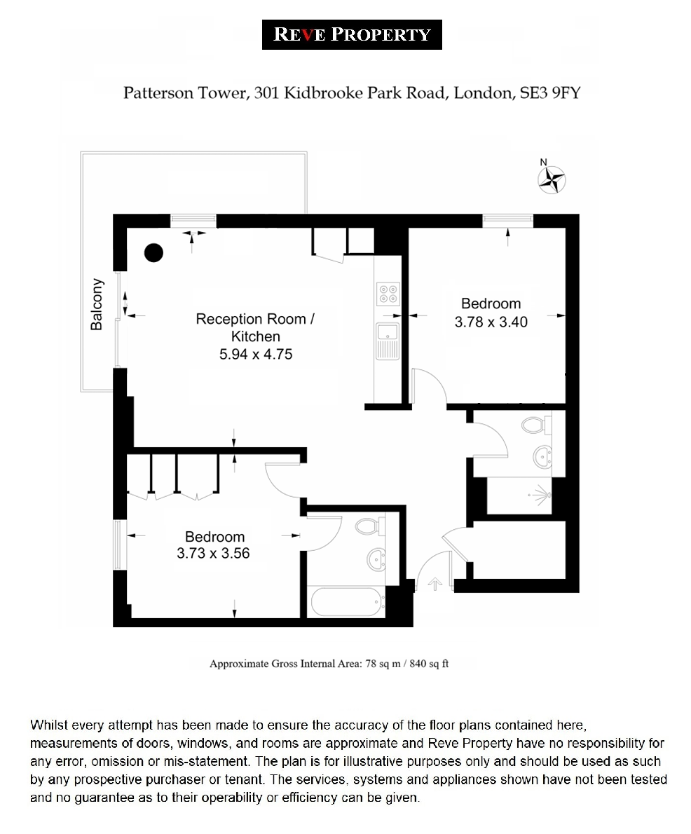 Patterson Tower, 301 Kidbrooke Park Road, London floorplan