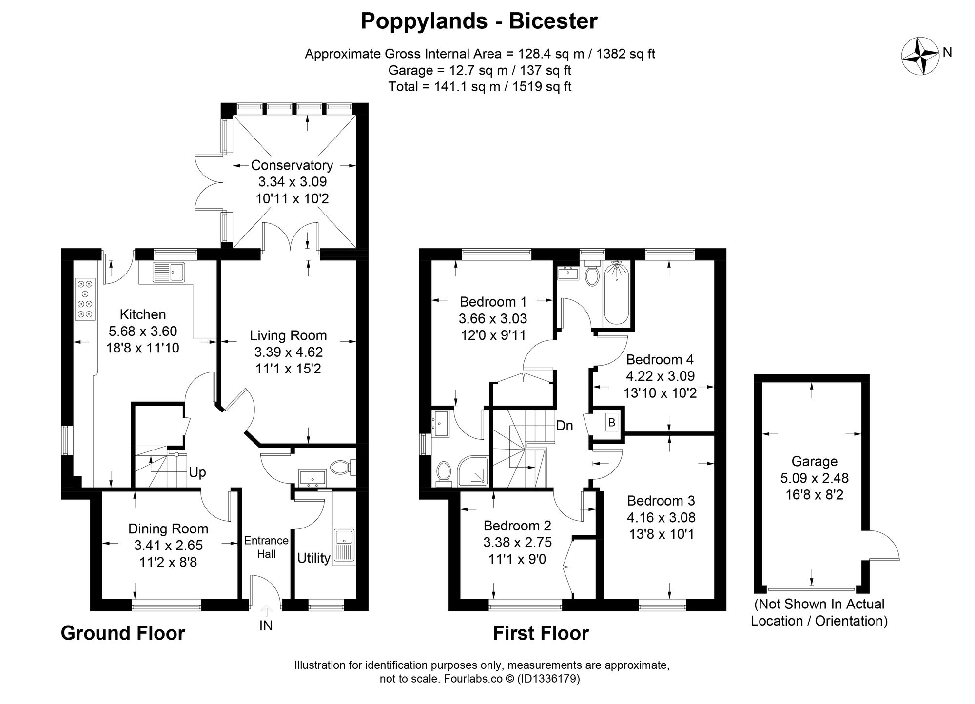 10 Poppylands, Bicester floorplan