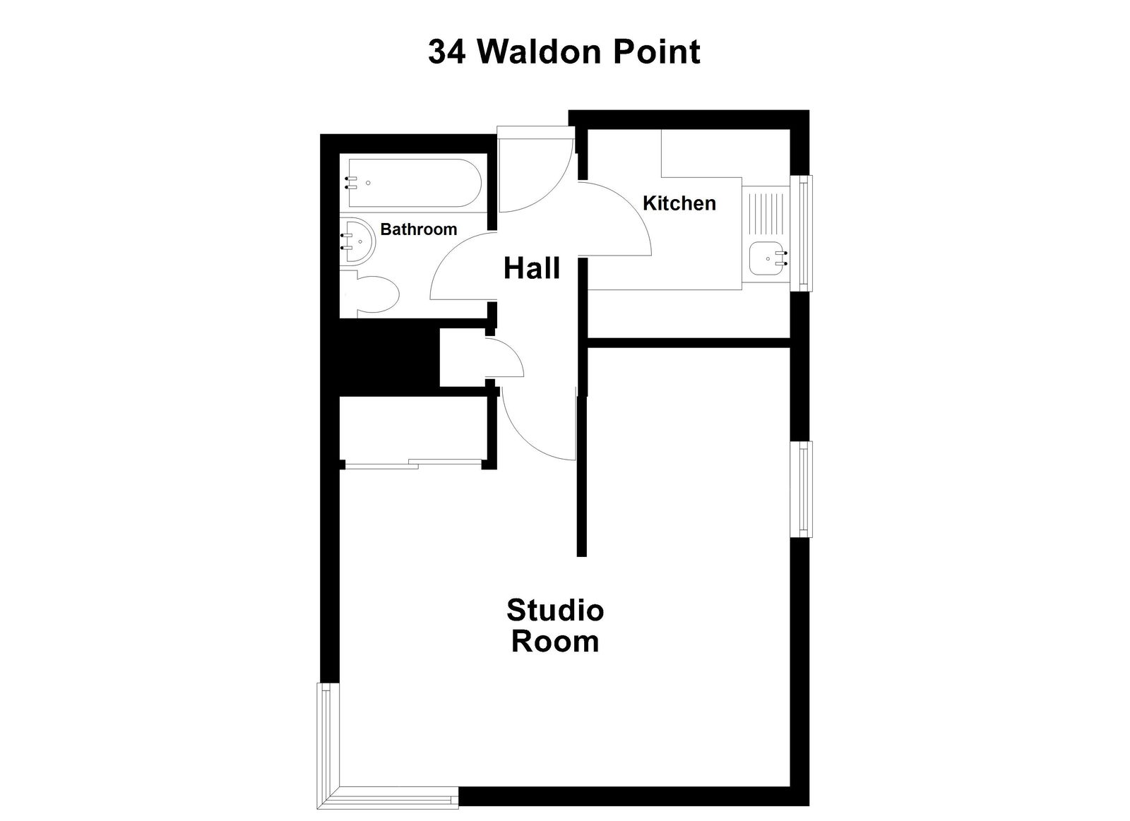 34 Waldon Point, St. Lukes Road South, Torquay floorplan