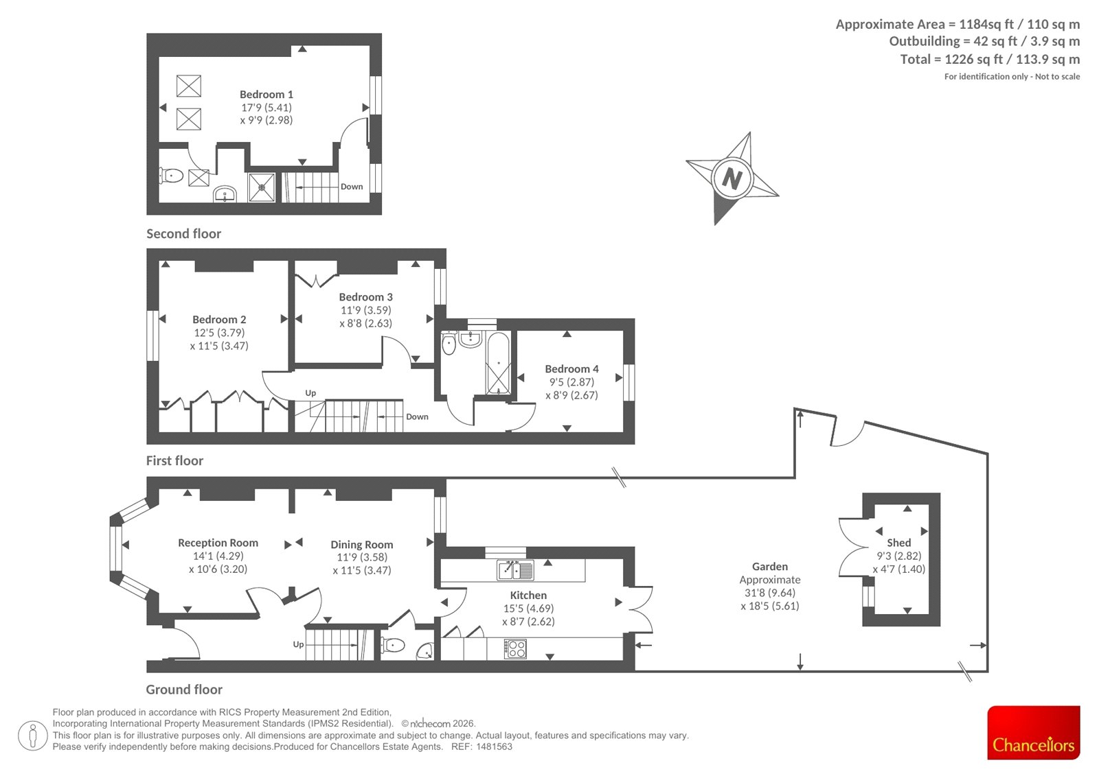 3, Helen Road, Oxford floorplan