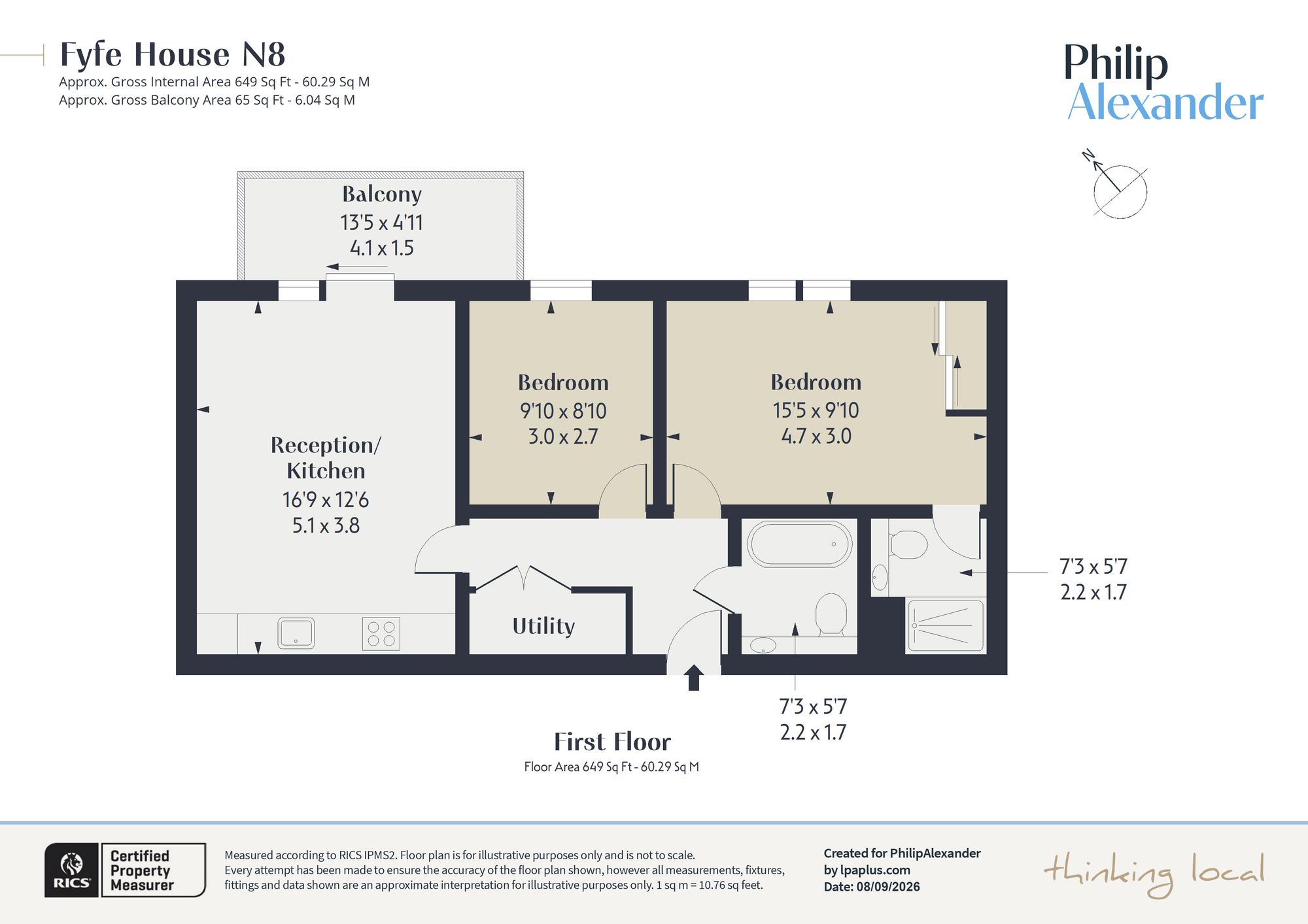 Flat 5, Fyfe House Chadwell Lane, London floorplan